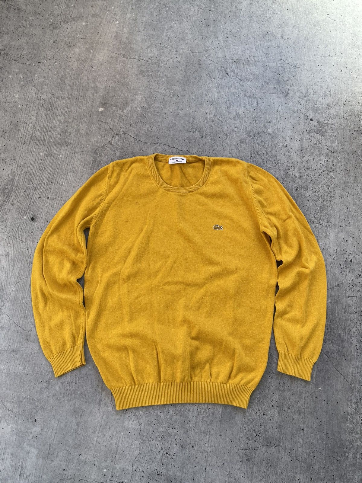 Lacoste × Vintage Lacoste vintage sweater striped long sleeve sweatshirt Size US L / EU 52-54 / 3 - 1 Thumbnail