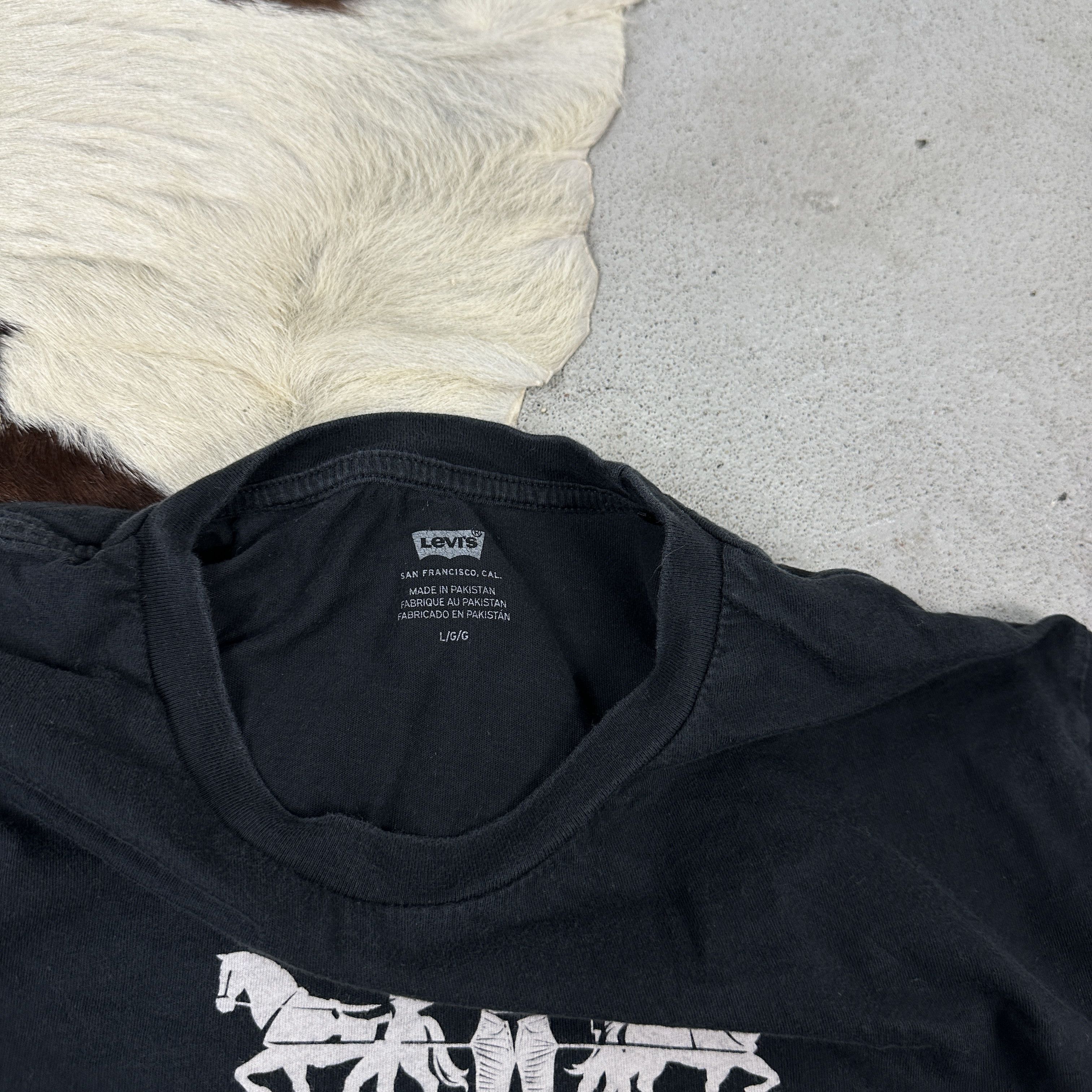Levi's × Vintage Vintage Y2K Streetwear Oversize Printed Levi's T-shirt Size US L / EU 52-54 / 3 - 3 Thumbnail