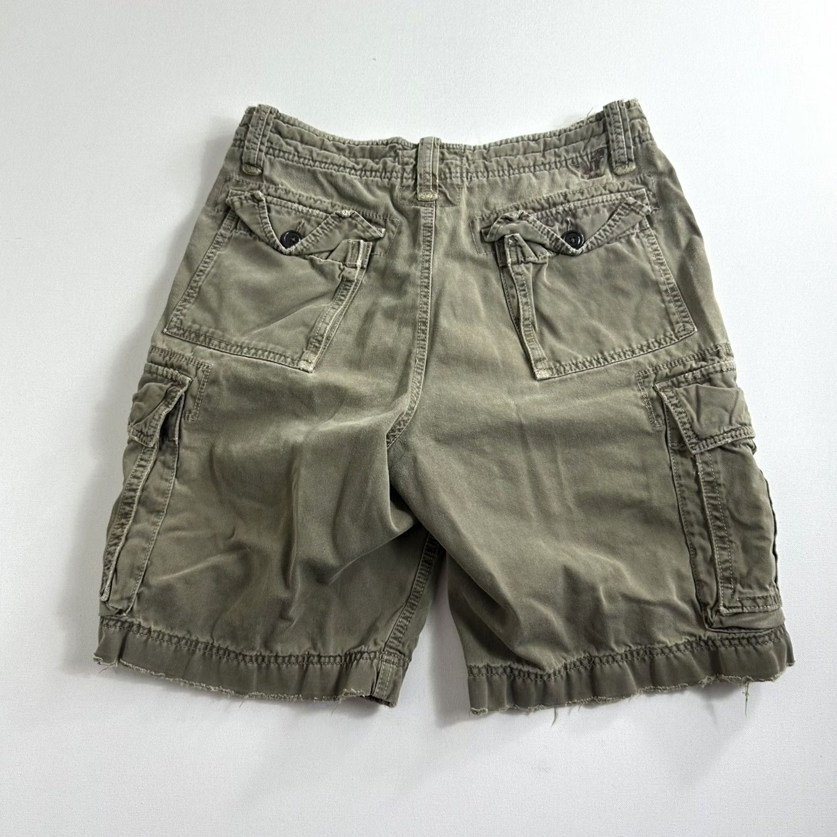 American Eagle Outfitters VINTAGE American Eagle Shorts Mens 30 Green Cargo 10" Classic Baggy Military Twill VTG Size US 30 / EU 46 - 3 Thumbnail