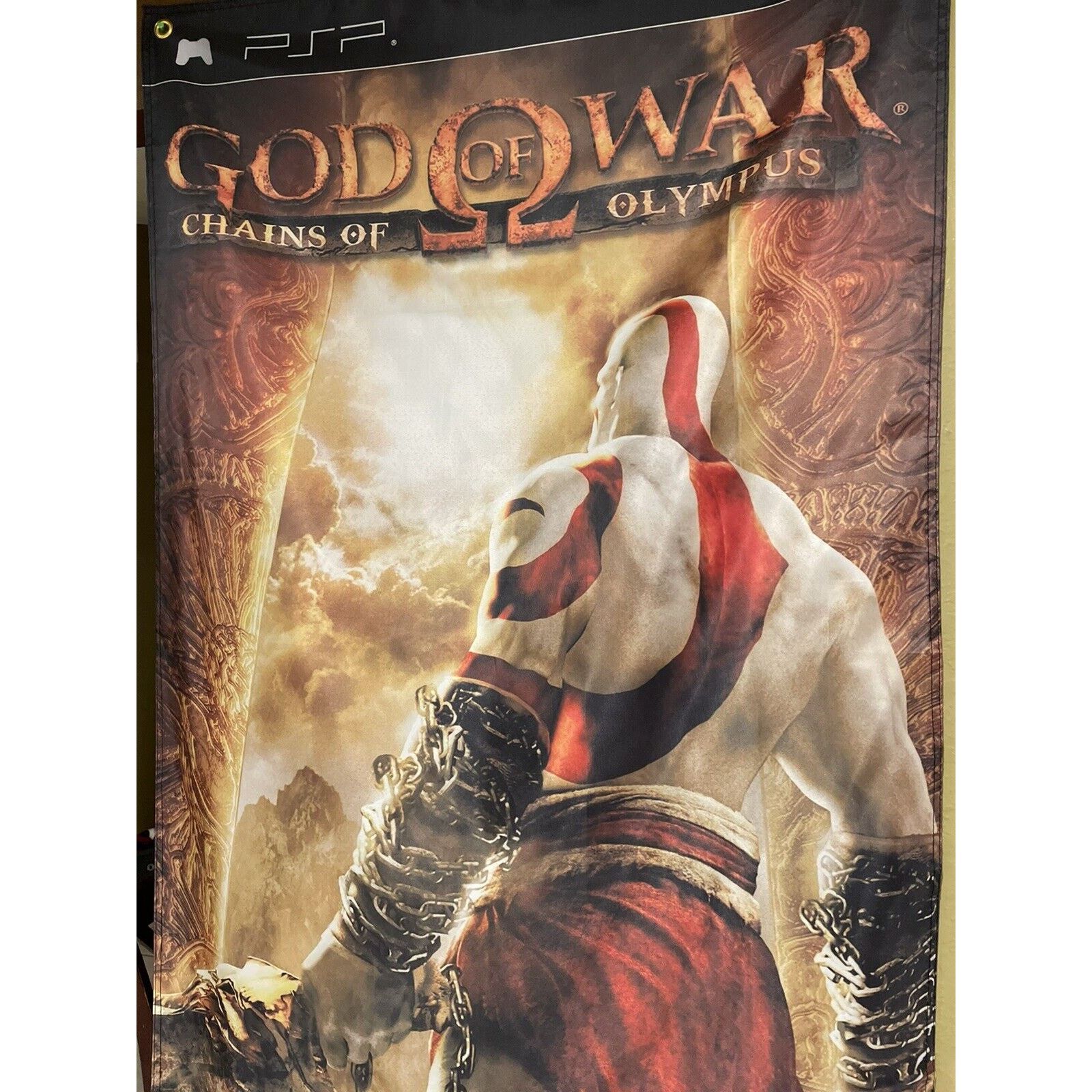 Playstation God of War Chains of Olympus 5' Flag Banner PSP PlayStation Size ONE SIZE - 3 Thumbnail