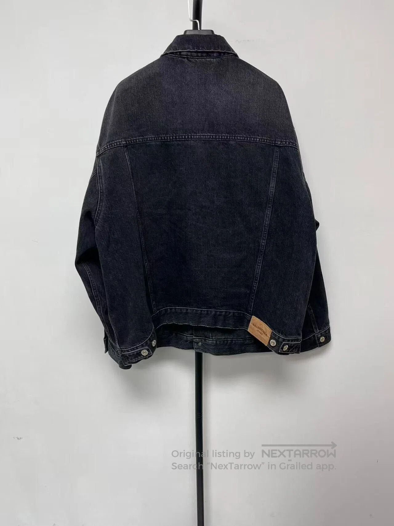 Balenciaga Balenciaga Black Denim Long Sleeve Jacket. Size XS / US 0-2 / IT 36-38 - 2 Thumbnail