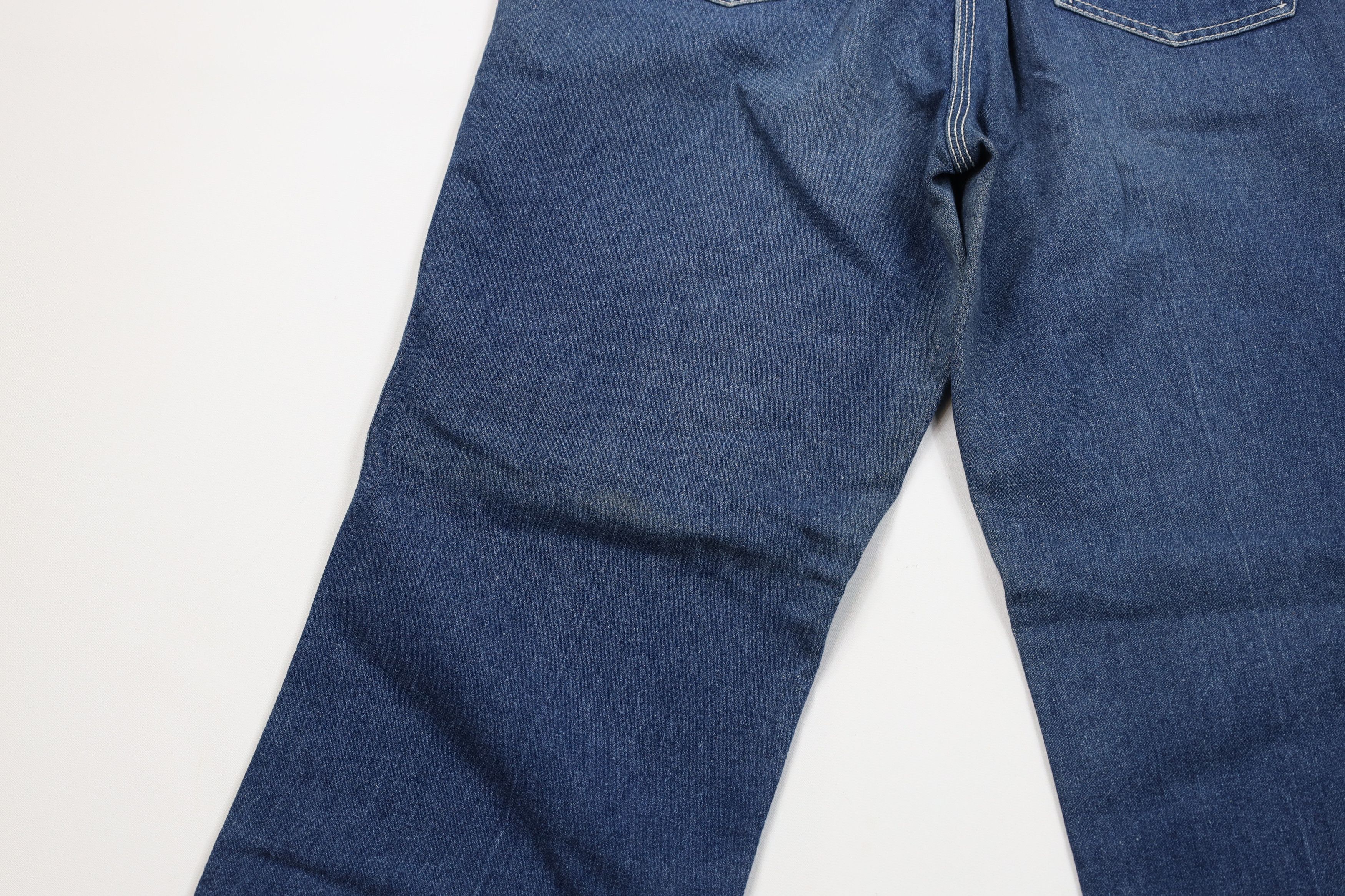 Vintage Vintage 70s Streetwear Wide Leg Denim Jeans Blue Triblend Size US 30 / EU 46 - 14 Thumbnail