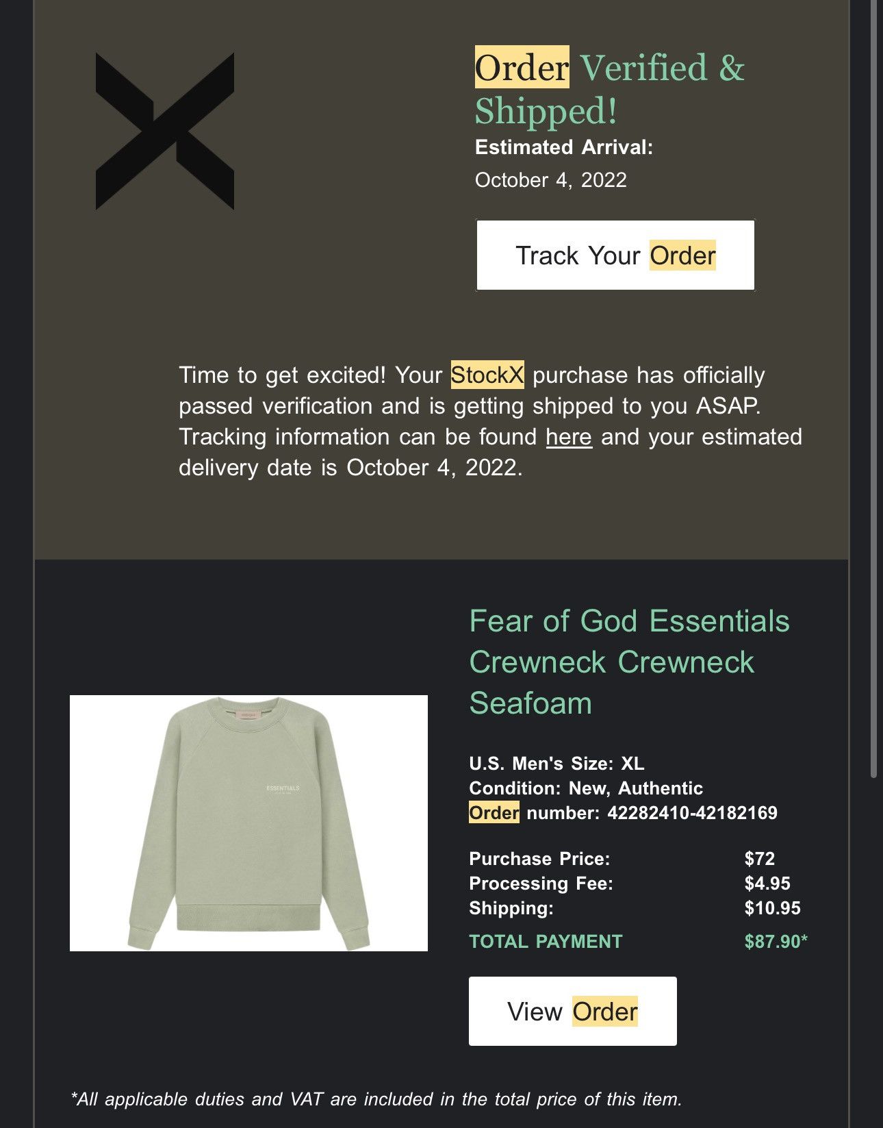 Essentials × Fear of God Essentials crew neck hoodie Size US XL / EU 56 / 4 - 4 Thumbnail