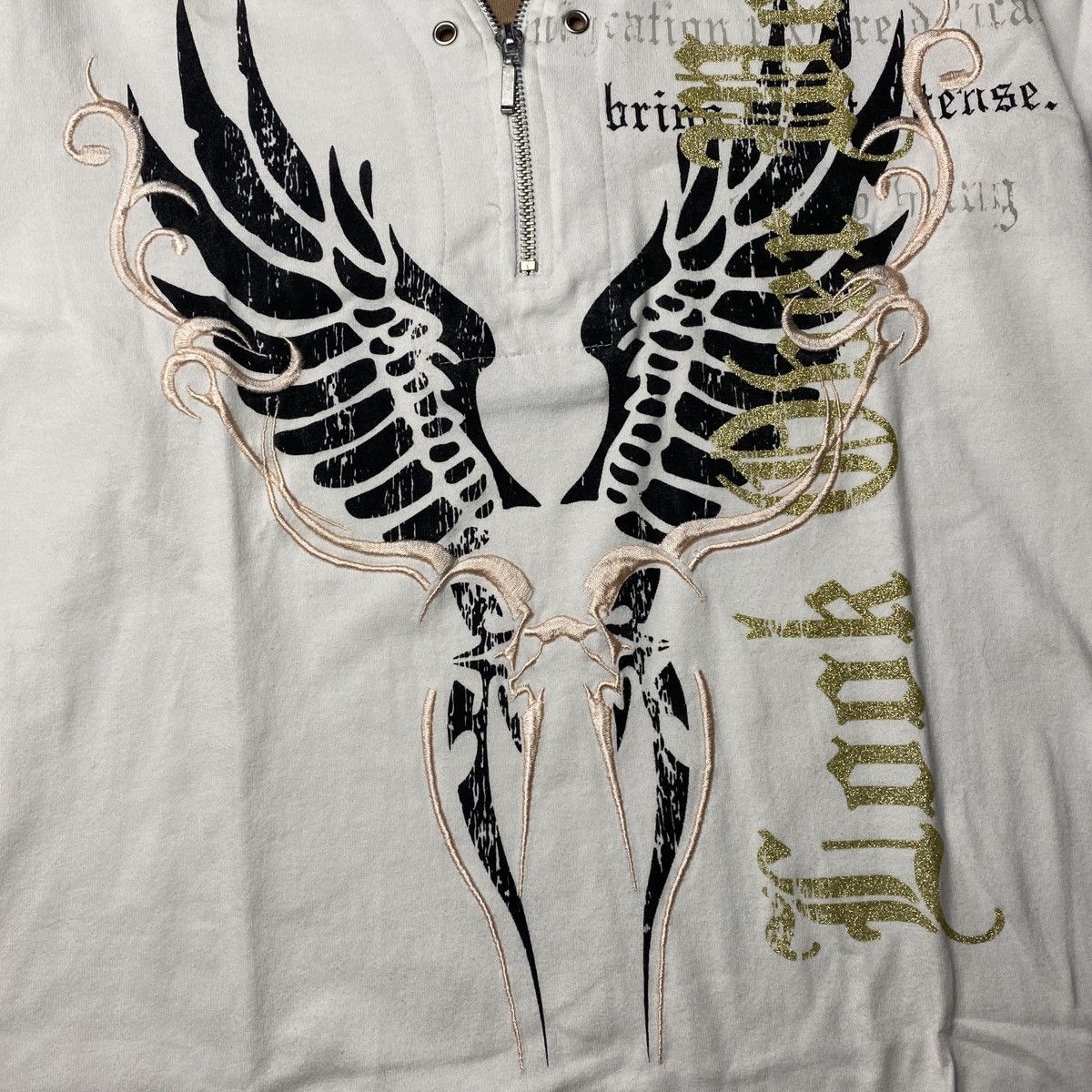 If Six Was Nine 2000's Cornflake Double Layer Poem Zipper Longsleeve Size US M / EU 48-50 / 2 - 3 Thumbnail