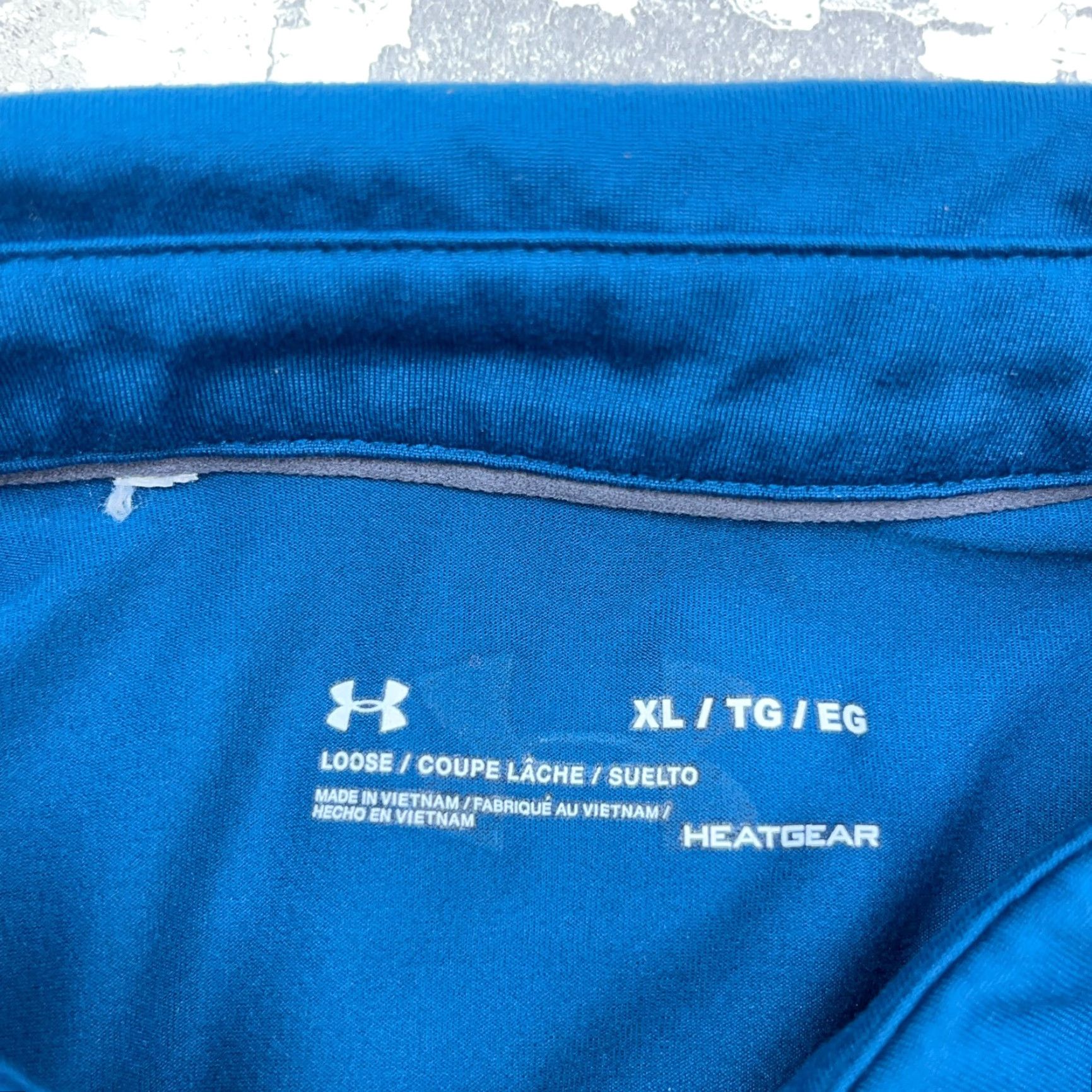 Under Armour Under Armour Polo Shirt Men XL Orange Blue Loose Fit Performance Polo Shirt Athletic Sun 90s Size US XL / EU 56 / 4 - 5 Thumbnail