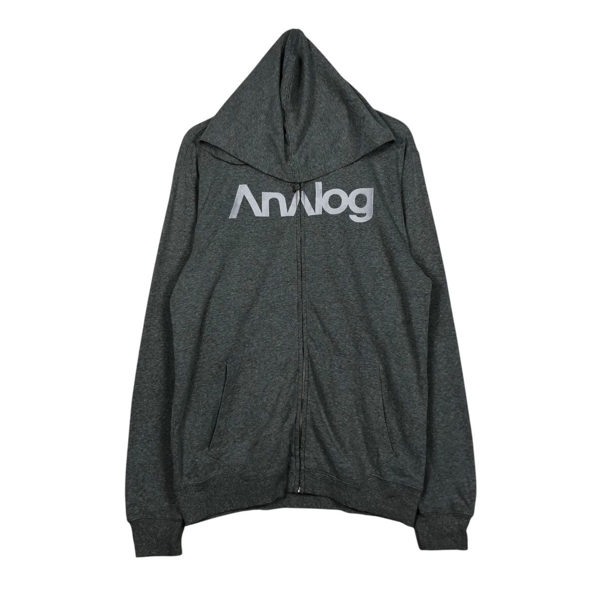 Analog 📌Analog Sweater Zipper Hoodie Big Logo Spell Out Size US M / EU 48-50 / 2 - 2 Thumbnail