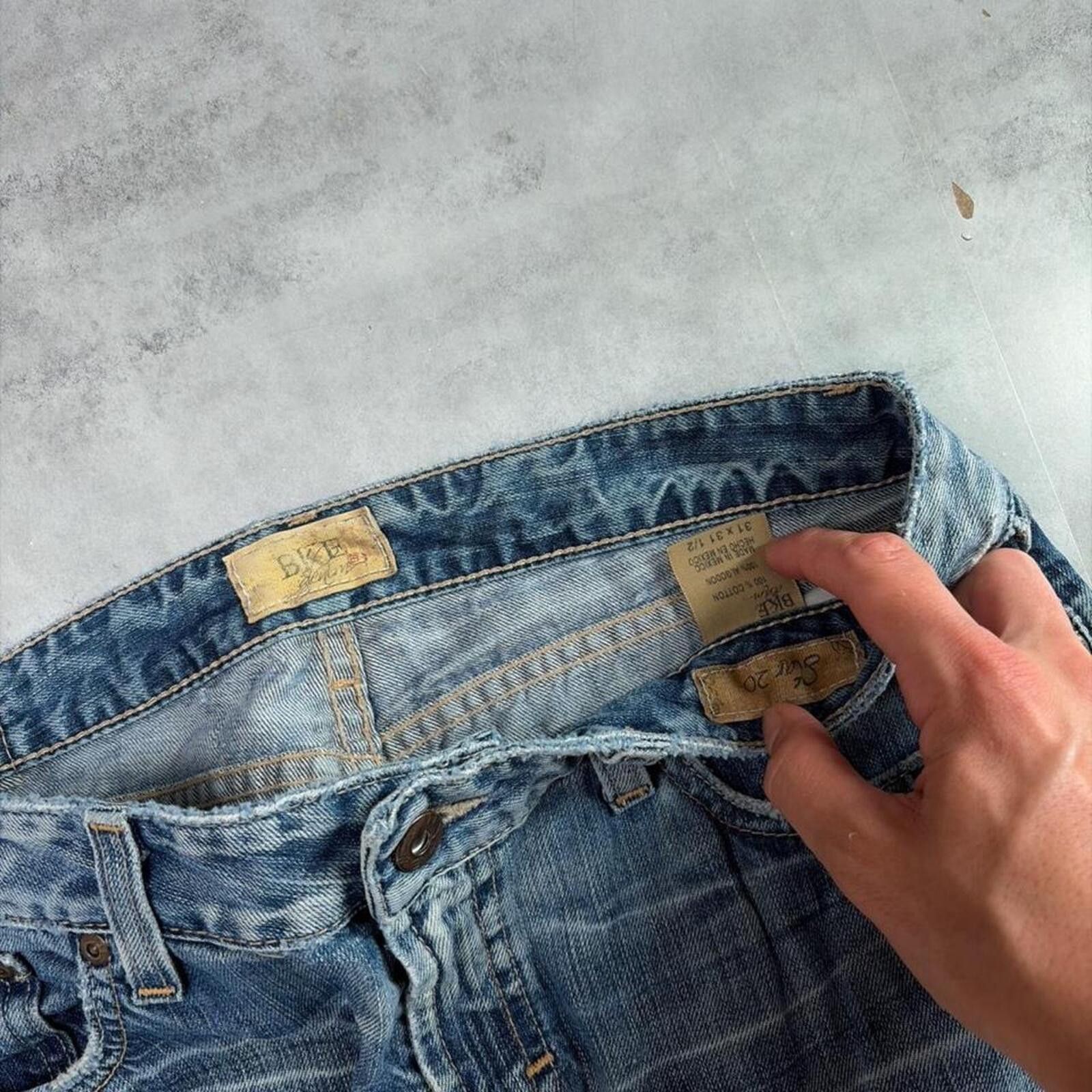 BKE Y2K Light Wash BKE Grunge Bootcut Denim Jeans Size 31" - 5 Thumbnail