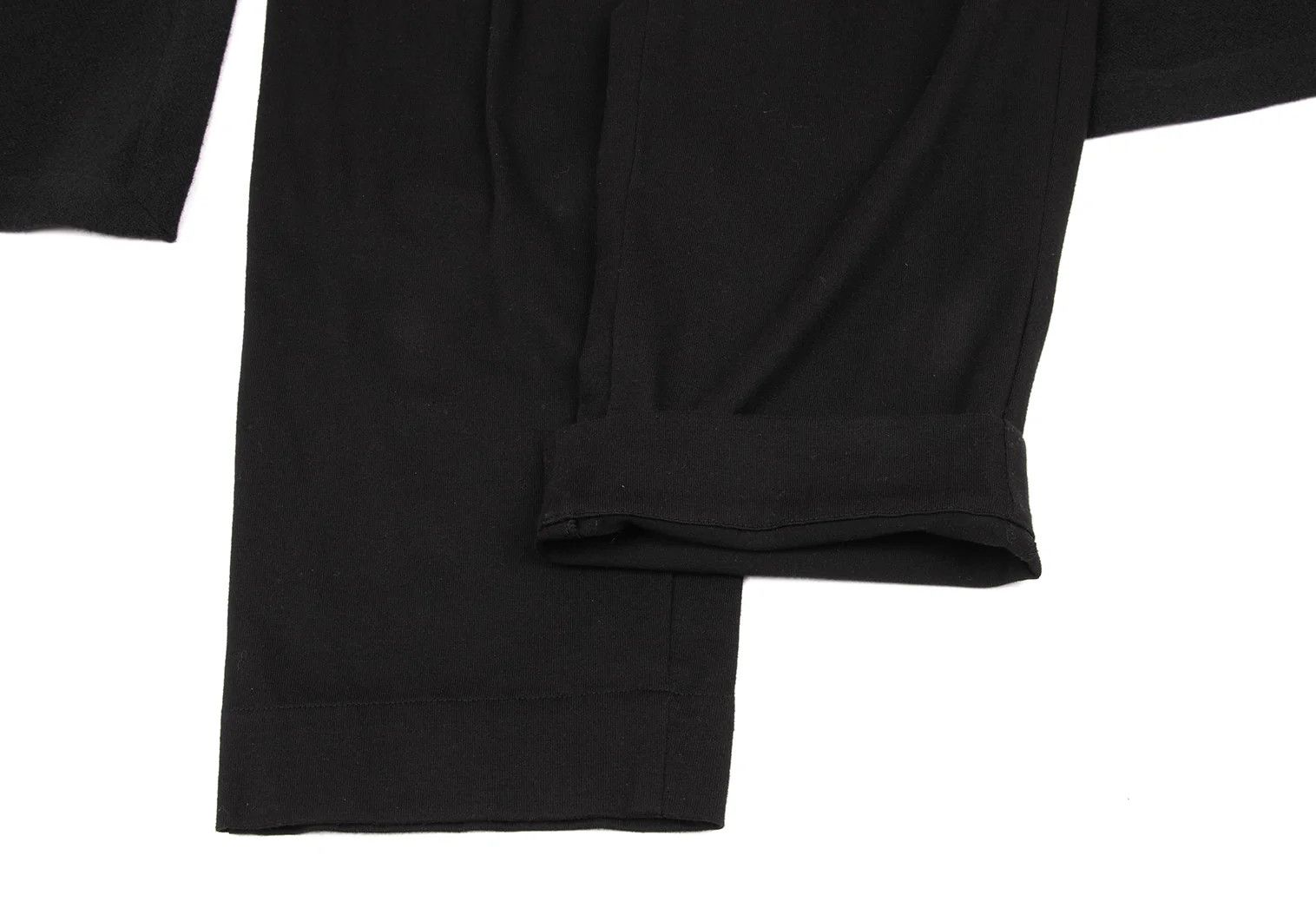 Yohji Yamamoto Flannel Wool Mixed Material Skirt Pants Black Size 3 Size US 34 / EU 50 - 11 Thumbnail