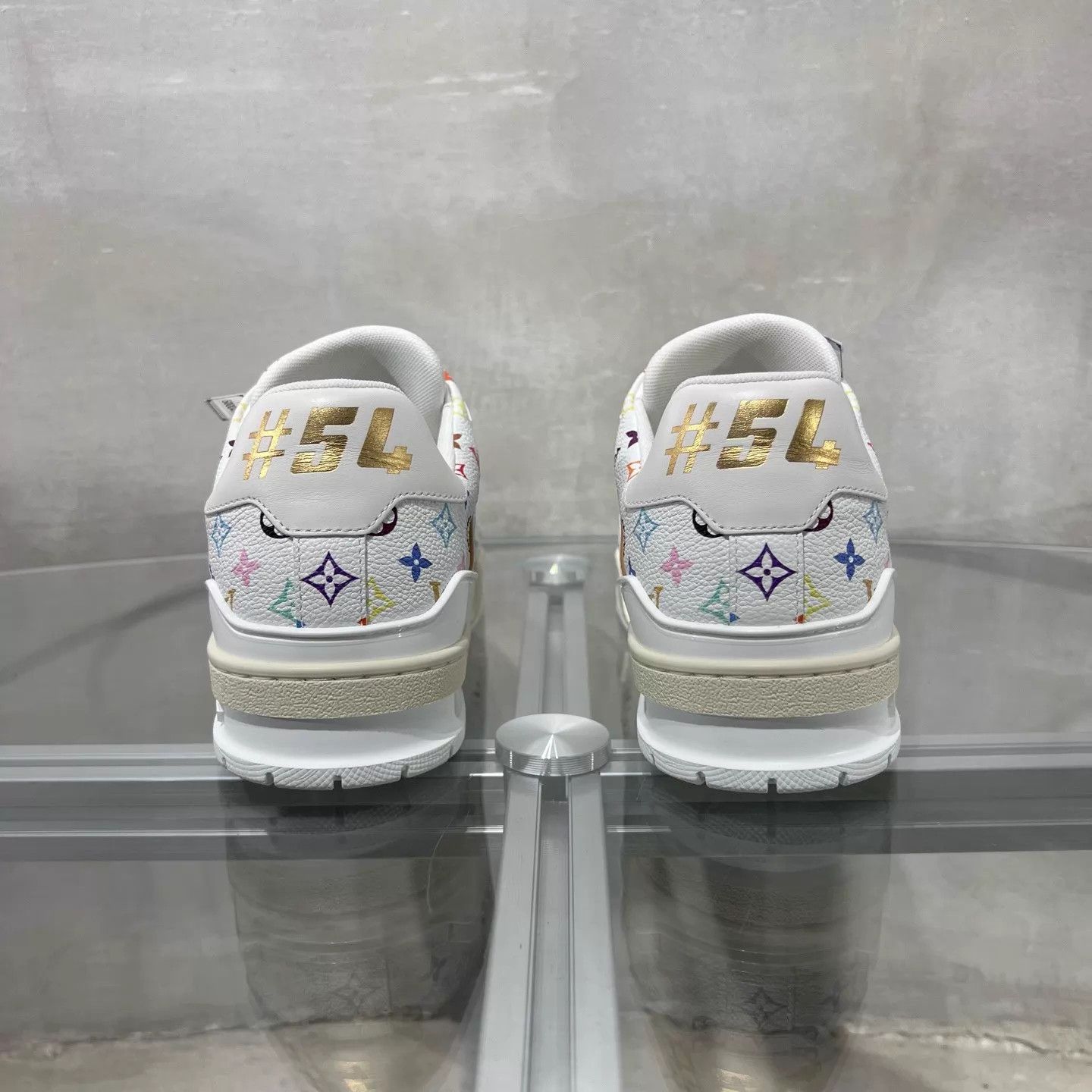 Louis Vuitton LV Trainer x Takashi Murakami NewWhite Tricolor UK6.5/40.5 Size US 7.5 / EU 40-41 - 6 Thumbnail