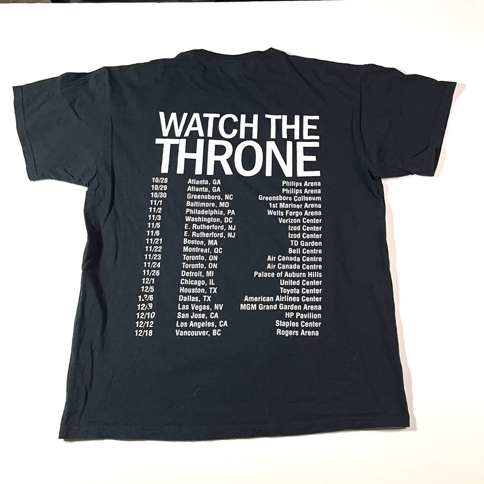 Rap Tees 2011 Kanye West Jay Z Watch The Throne Tour Tshirt Medium Size US M / EU 48-50 / 2 - 6 Thumbnail