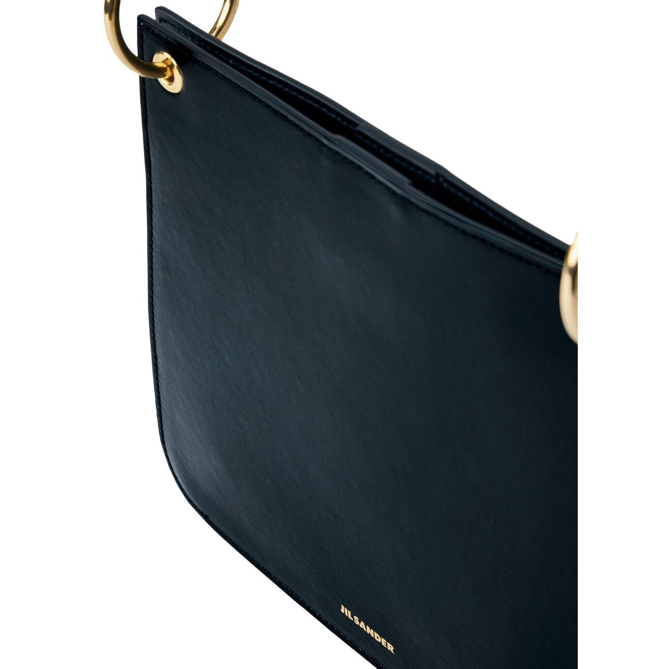 Jil Sander JIL SANDER Black Structured Leather Shoulder Bag New & Authe Size ONE SIZE - 3 Thumbnail