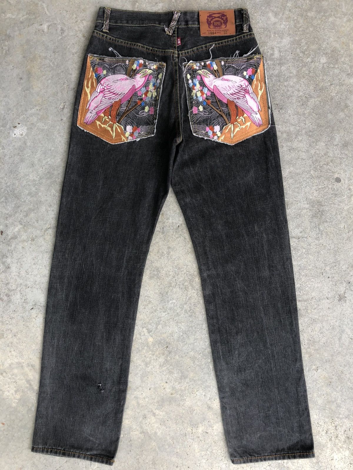RMC Jeans Red Monkey Company Embroidered Jeans Distressed Size US 30 / EU 46 - 1 Thumbnail