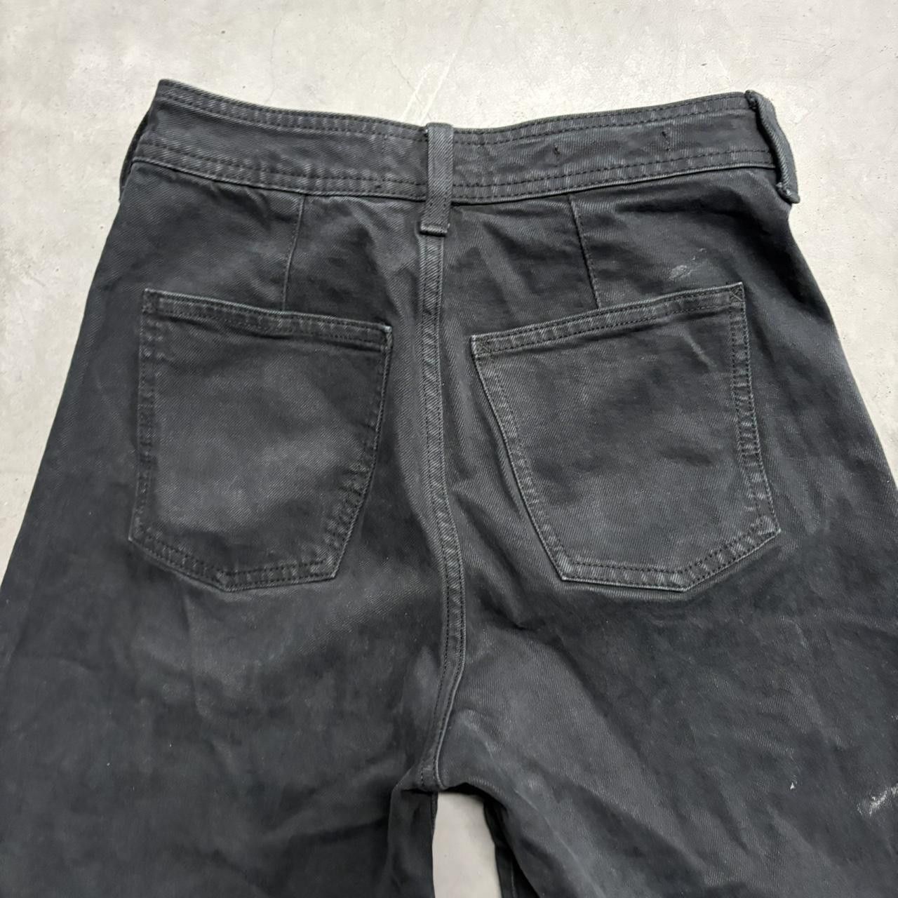 Japanese Brand × Vintage Crazy Vintage Y2K/2000s Baggy WideLeg Black Denim Jeans! Size US 26 / EU 42 - 5 Thumbnail