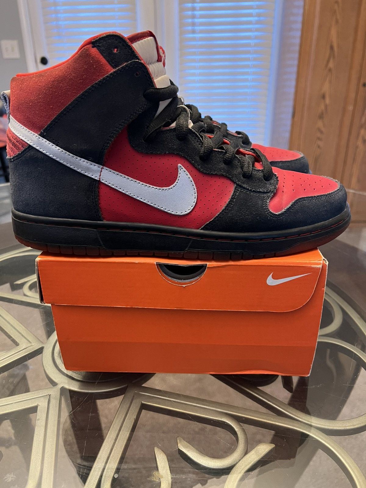 Nike Nike Dunk High Pro SB “Sport Red” Size US 10 / EU 43 - 5 Thumbnail