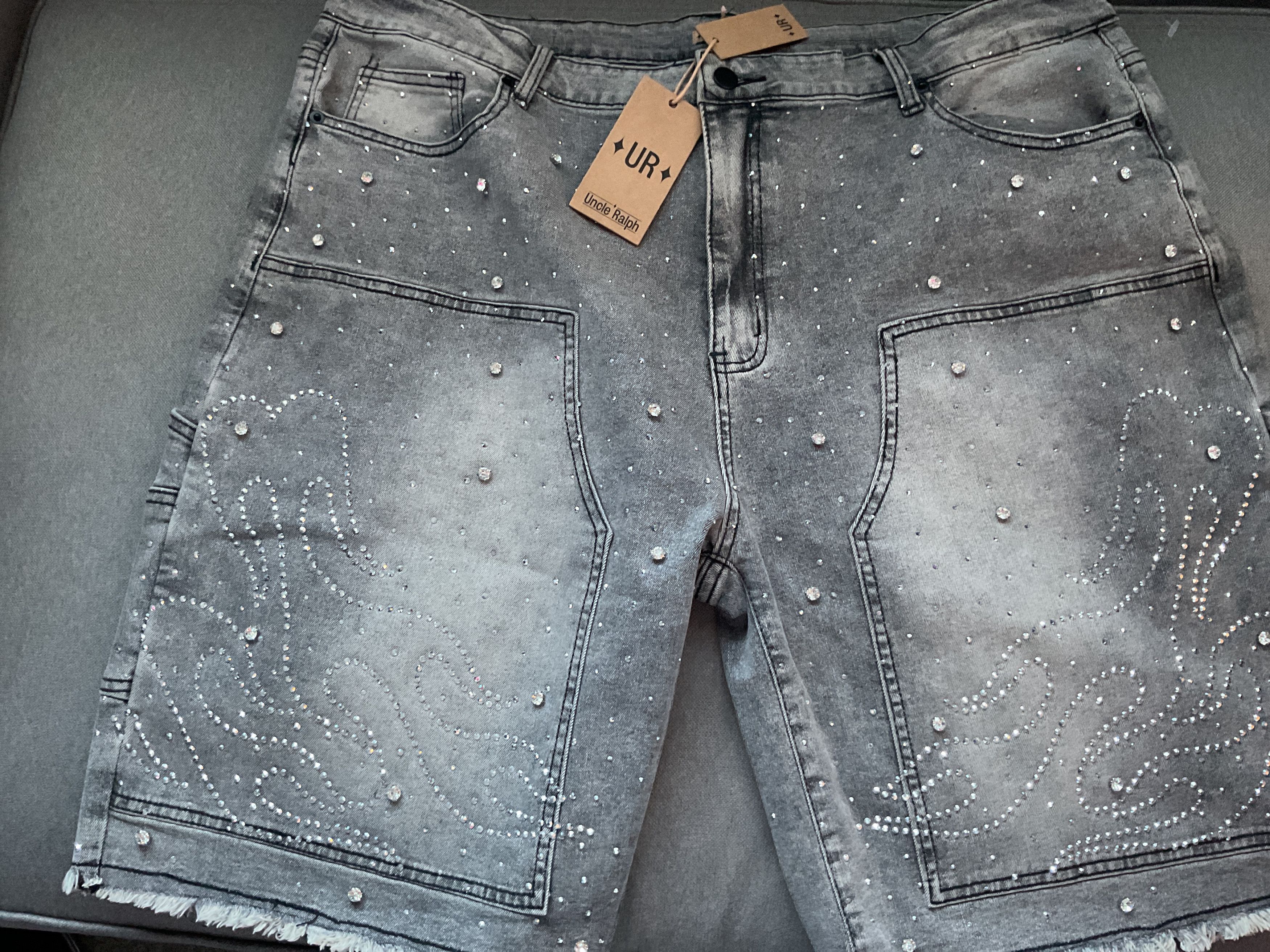 Other NWT Uncle Ralph Rhinestone Flame Jorts Size US 42 / EU 58 - 1 Thumbnail