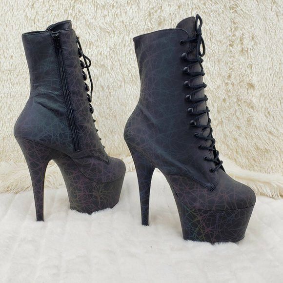 Other Adore 1020REFL Geo Reflective Upper Platform 7" High Heel An Size US 11 / IT 41 - 7 Thumbnail