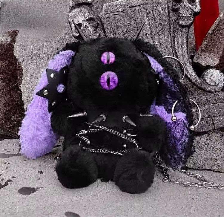 Other Y2K Harajuku Gothic Lolita Furry One-Eyed Rabbit Bag Size ONE SIZE - 4 Thumbnail