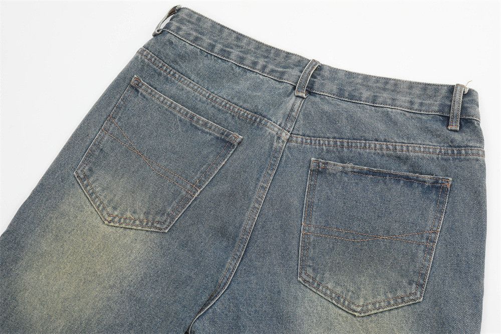 Vintage Men's street hippie washed retro flared jeans Size US 32 / EU 48 - 4 Thumbnail