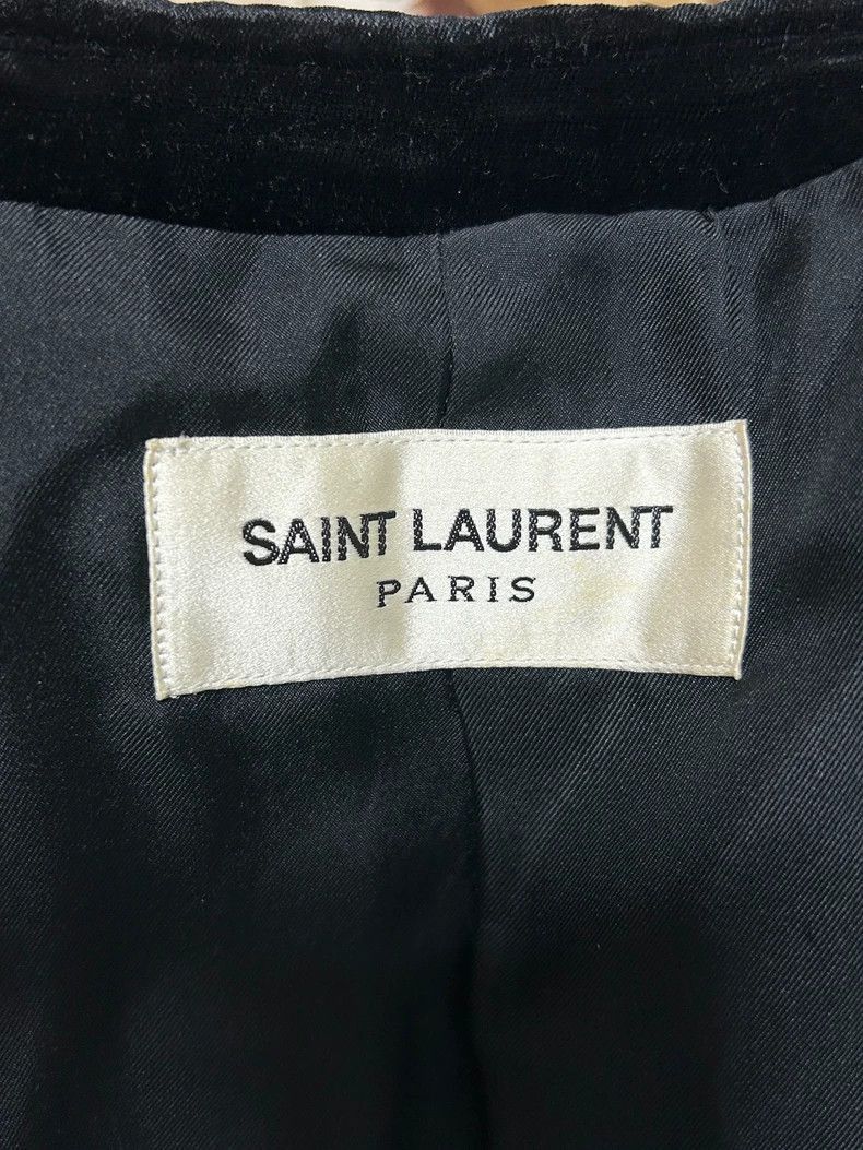 Saint Laurent Paris Saint Laurent Velvet Collar Wool Coat-2505 Size US M / EU 48-50 / 2 - 5 Thumbnail