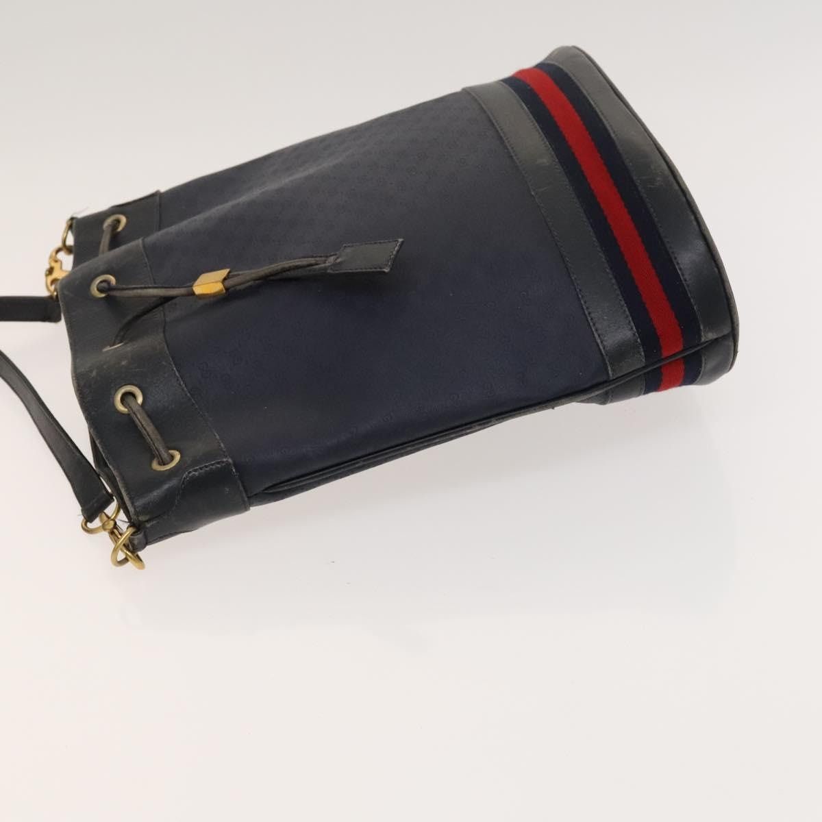 Gucci GUCCI Micro GG Supreme Sherry Line Shoulder Bag Pvc Navy Size ONE SIZE - 5 Thumbnail