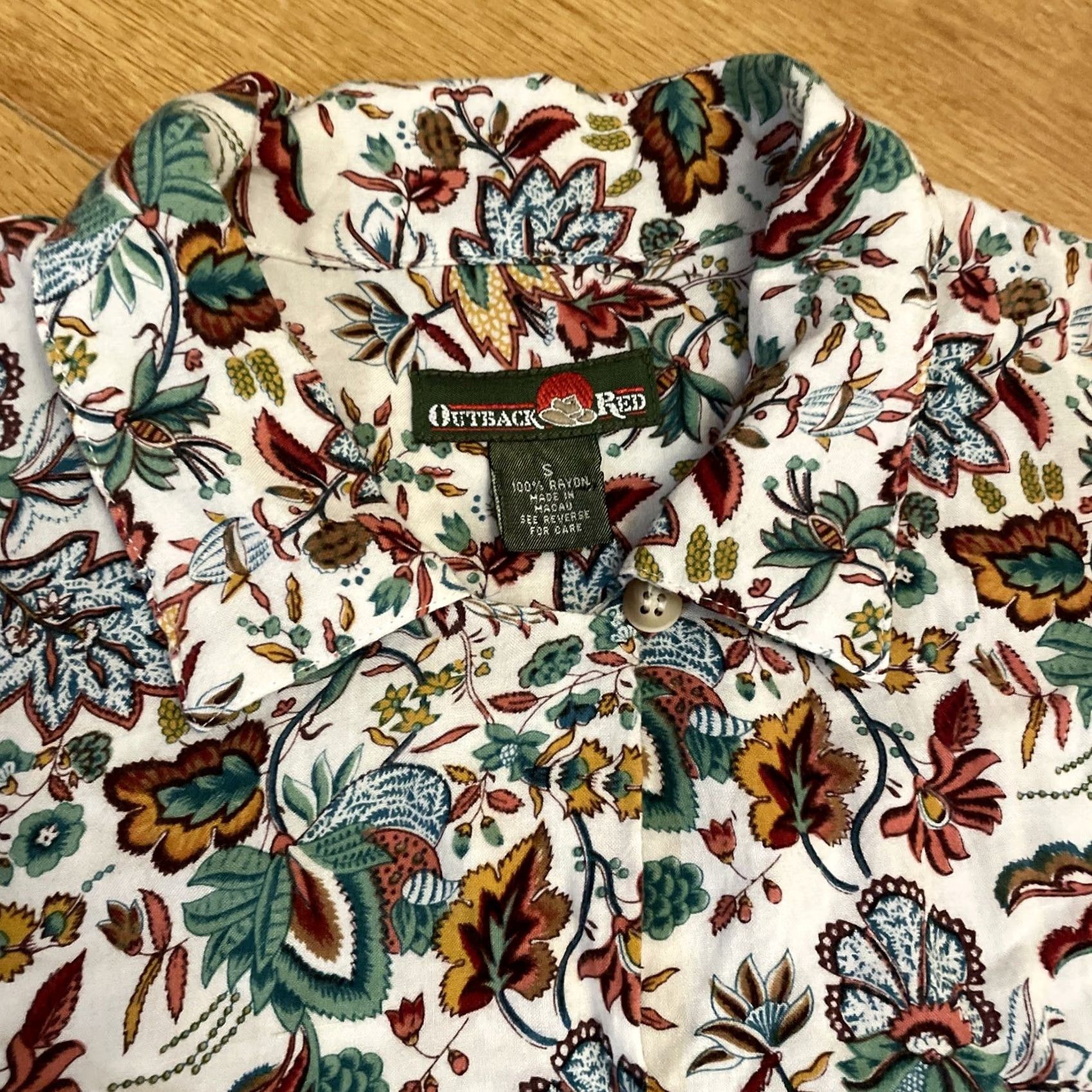 Vintage OUTBACK RED Button-Up Shirt Womens Small Floral Western Floral Grunge 90’s Y2K Vintage Size L / US 10 / IT 46 - 3 Thumbnail
