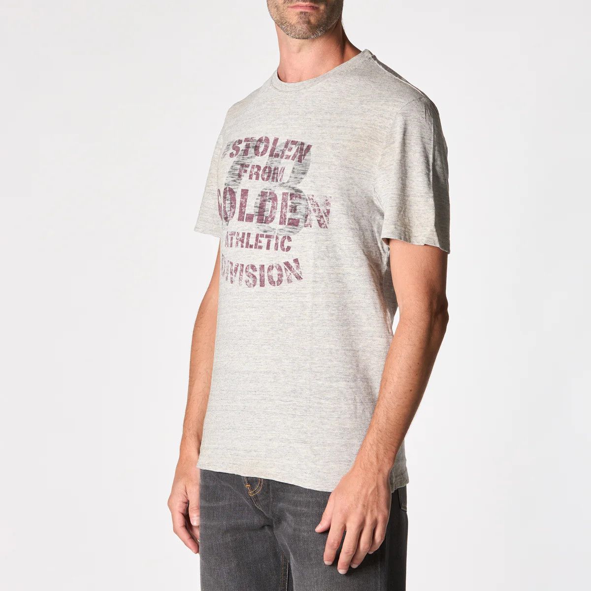 Golden Goose o1s22i1n1224 Vintage Print T-Shirt in Grey Size US M / EU 48-50 / 2 - 2 Thumbnail