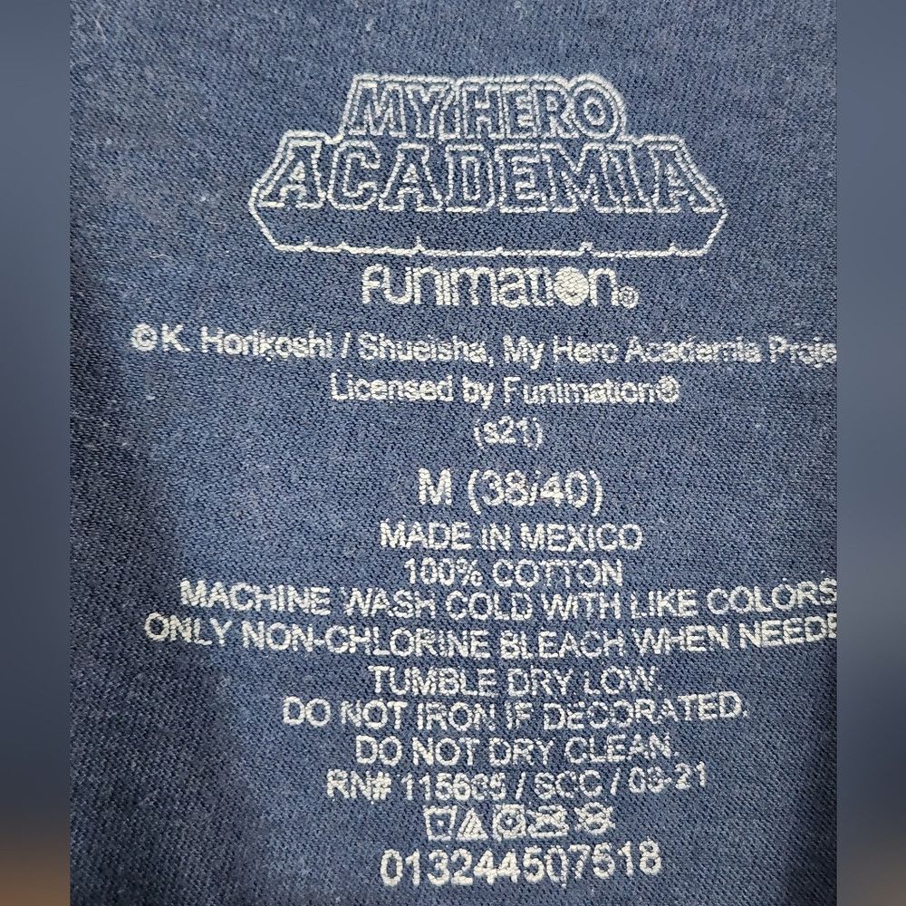 Other Funination My Hero Academia Blue Graphic T-Shirt with Anime Size US M / EU 48-50 / 2 - 2 Thumbnail