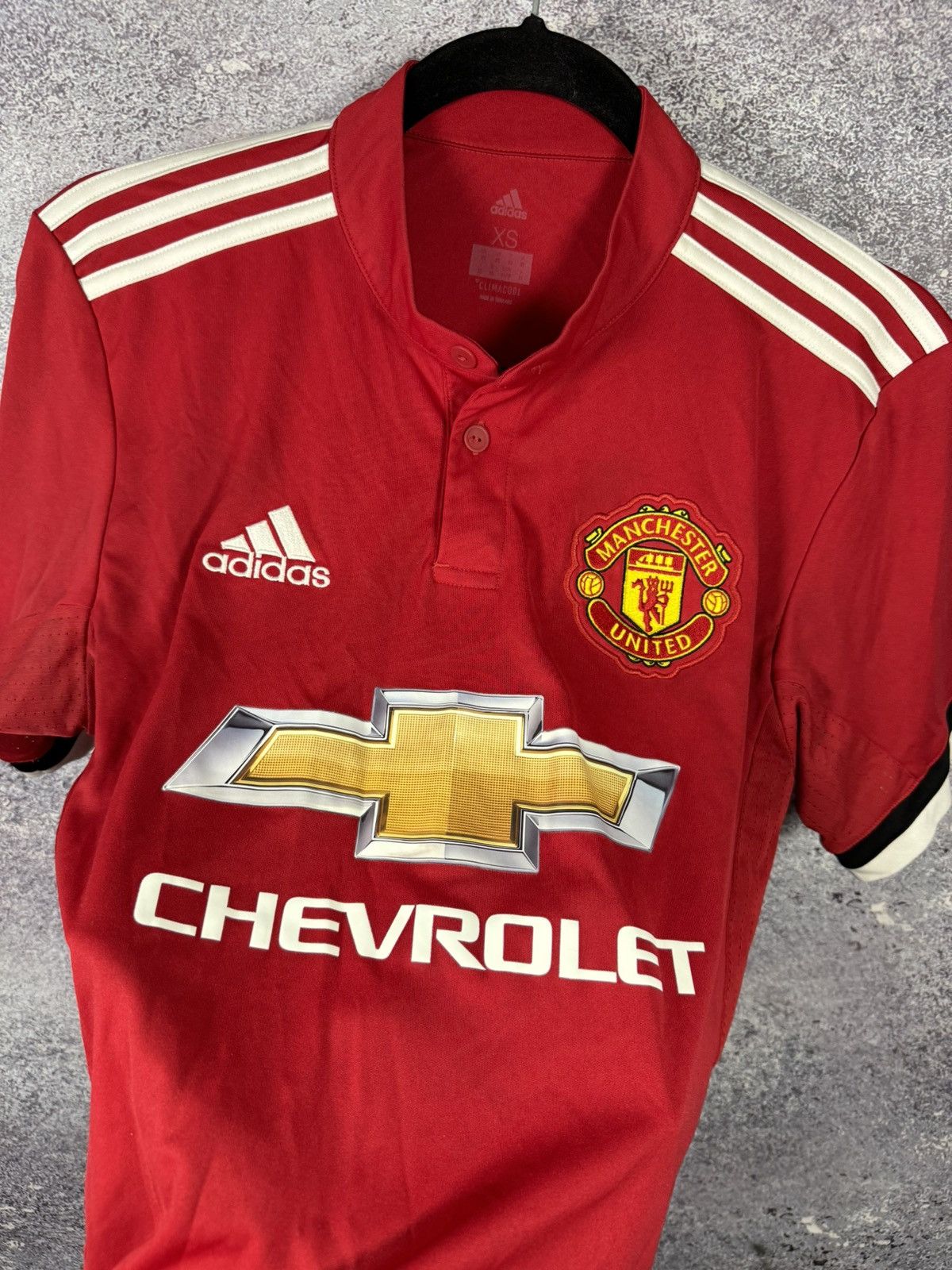 Adidas × Vintage Vintage Manchester United 2017/18 Adidas Soccer Jersey Small Size US S / EU 44-46 / 1 - 8 Thumbnail
