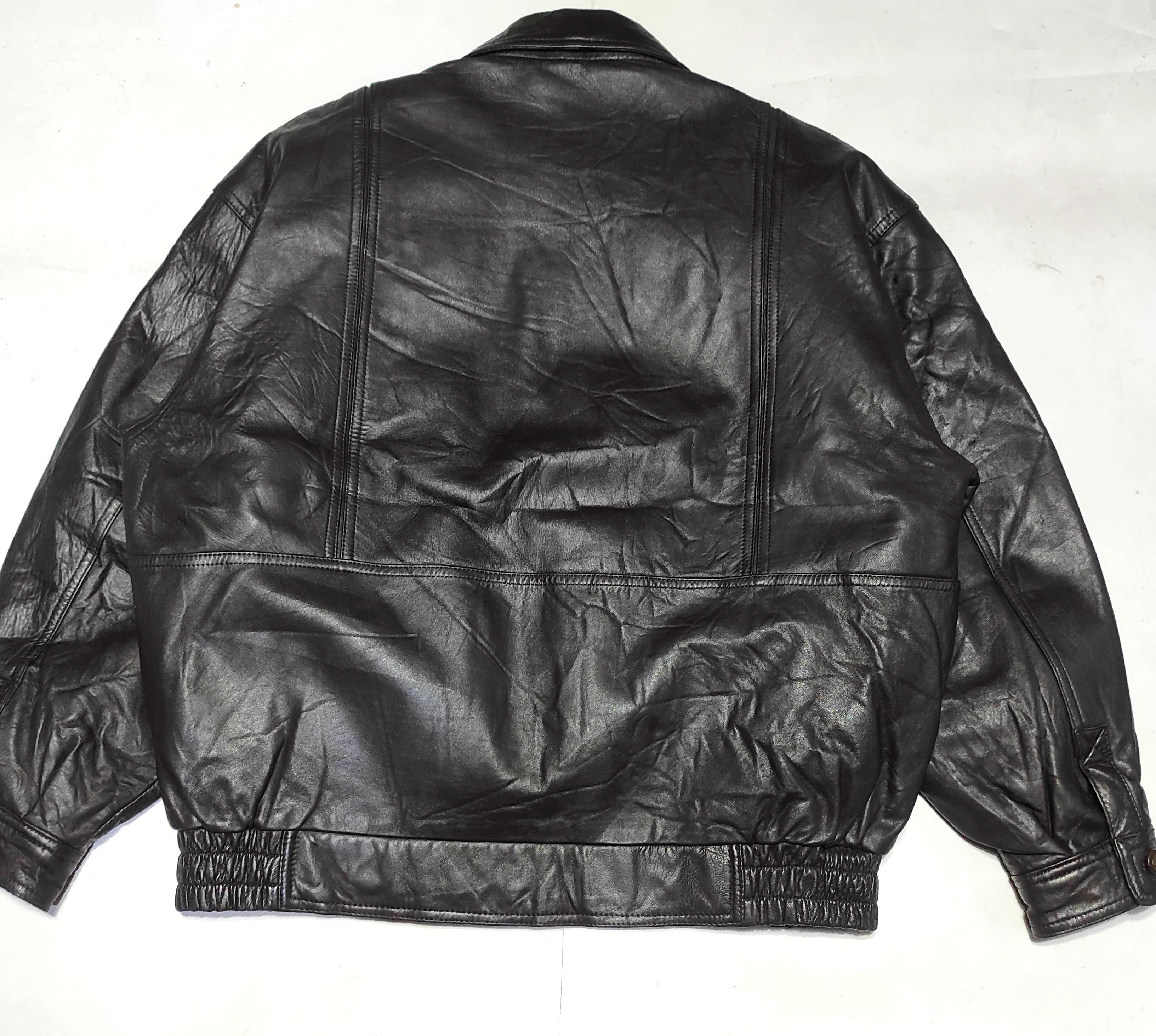 Yves Saint Laurent Beautiful Yves Saint Laurent Bomber jacket Genuine Leather Size US L / EU 52-54 / 3 - 11 Thumbnail
