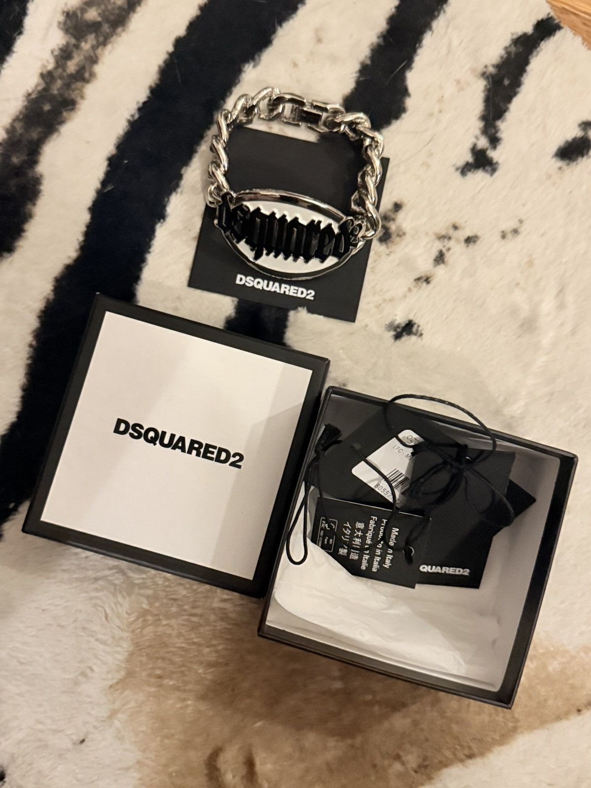 Dsquared2 DSQUARED2 LOGO PLAQUE BRACELET Size ONE SIZE - 2 Thumbnail