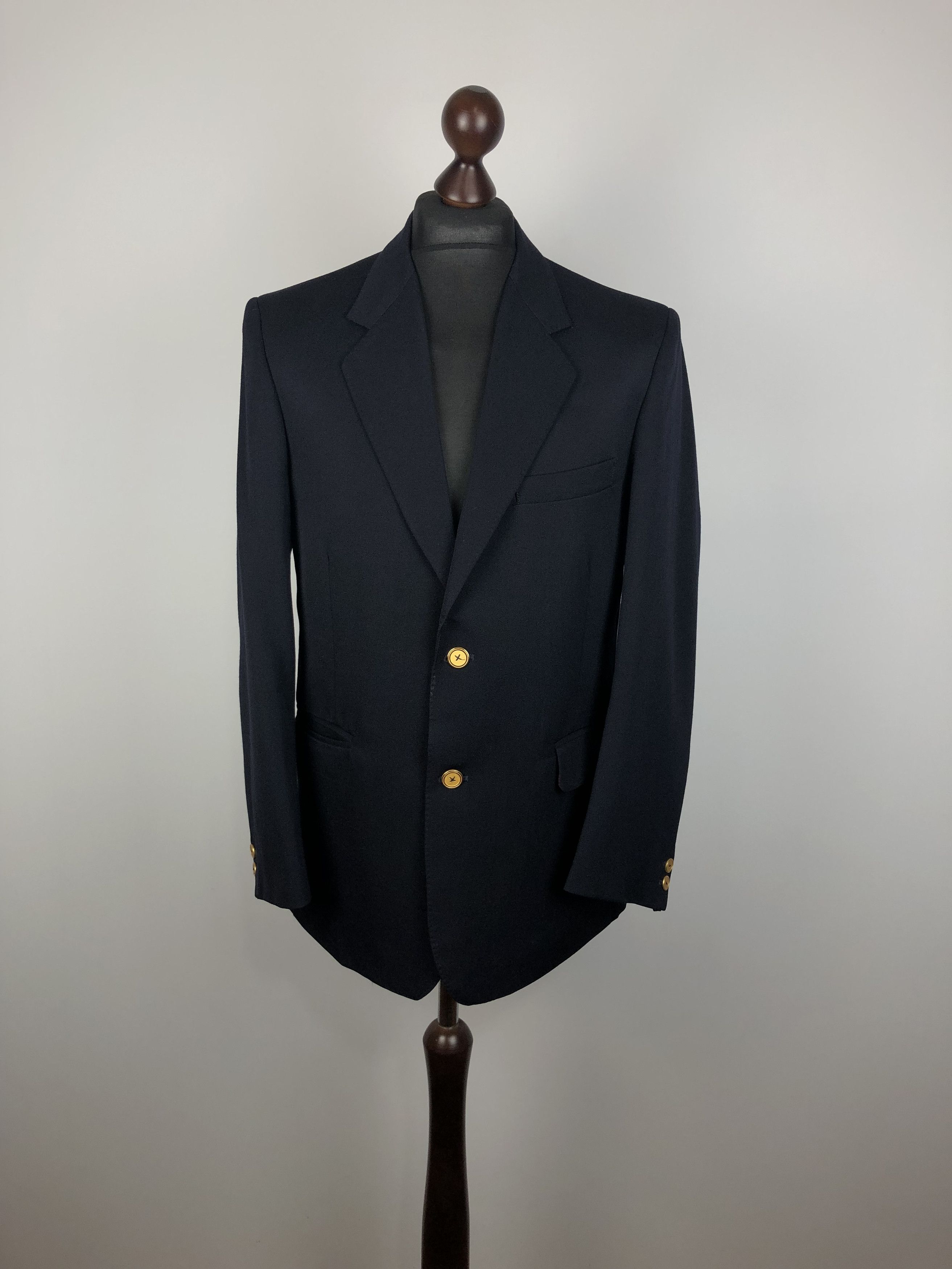 Holland & Sherry Holland & Sherry Wool Blazer + Gold H&S Buttons size M Size 38R - 2 Thumbnail