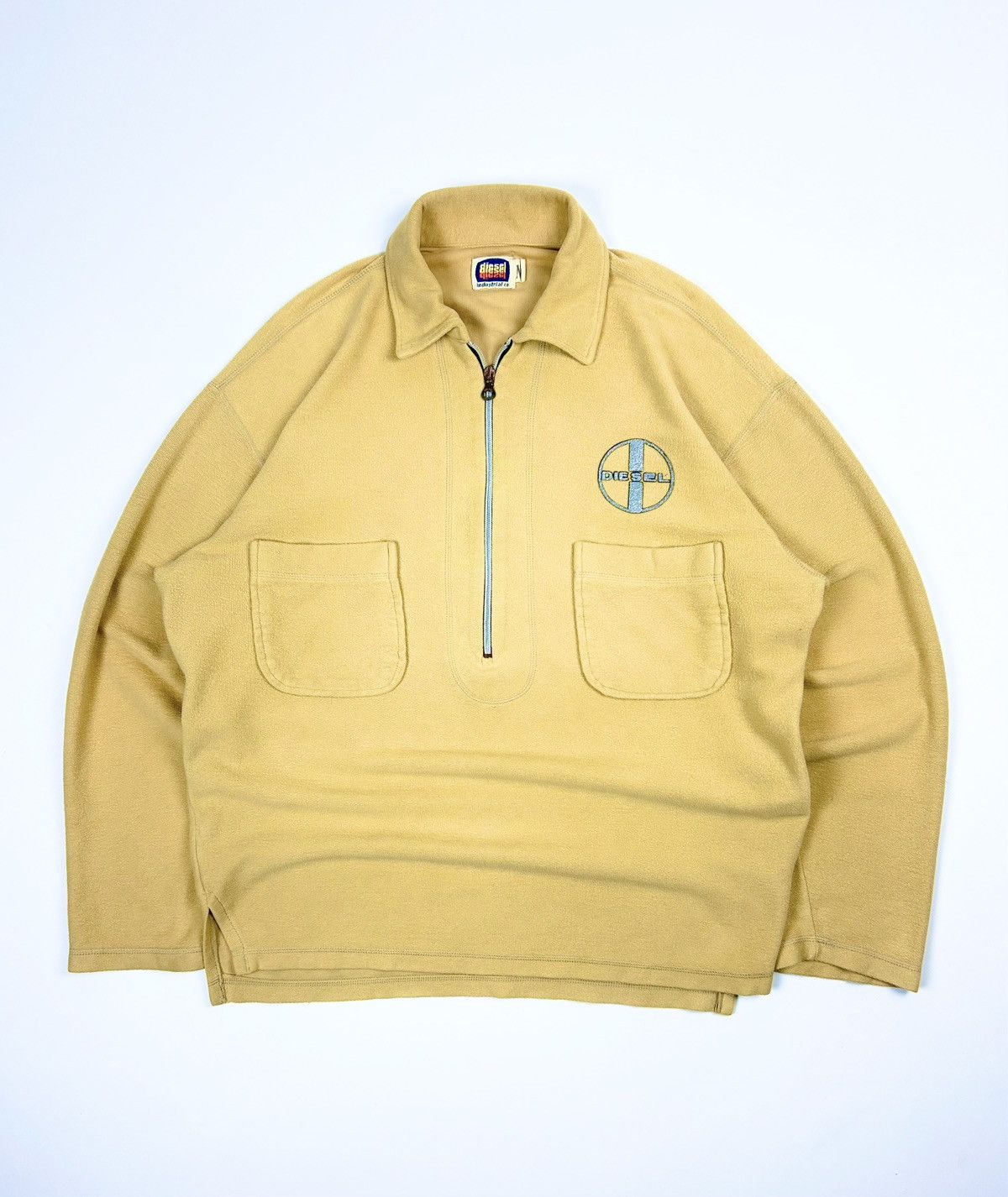 Diesel × Vintage × Yves Saint Laurent vintage Diesel zip up yellow sweatshirt Size US M / EU 48-50 / 2 - 1 Thumbnail