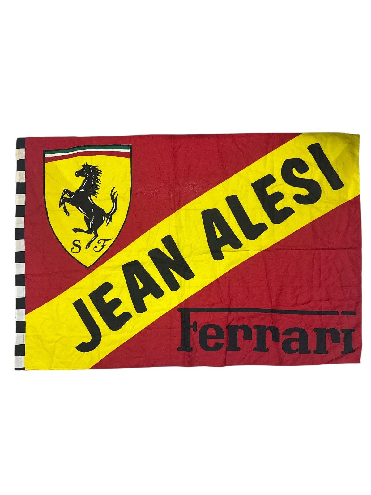 Ferrari VINTAGE 1990s JEAN ALESI FERRARI FLAG SCARF Size ONE SIZE - 1 Thumbnail