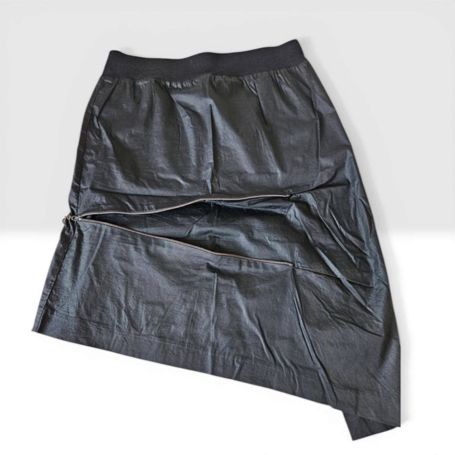 Cop Copine The Cop Copine Neutral Zipped Asymmetrical Skirt Size 32" / US 10 / IT 46 - 4 Thumbnail