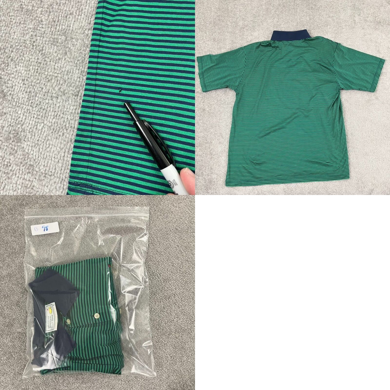 Augusta Sportswear VINTAGE Augusta National MASTERS Polo Mens Large Green Blue Embroidered Shirt Polo, Logo, Classic Sports, Golf Mens Size US L / EU 52-54 / 3 - 8 Thumbnail