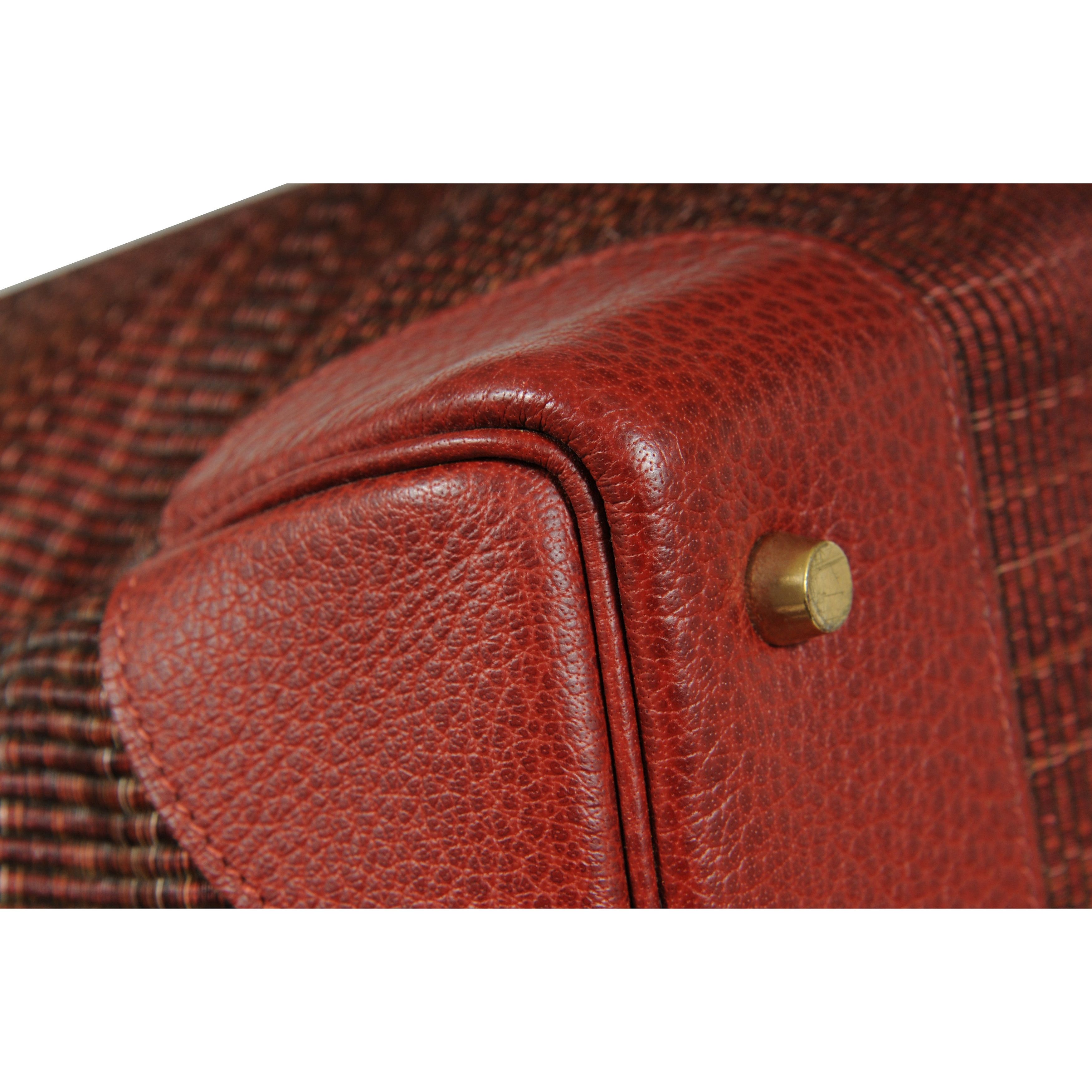Hermes Haute A Courroies Hac 50 Red Rogue H Crinoline Buffalo Gold Size ONE SIZE - 16 Thumbnail