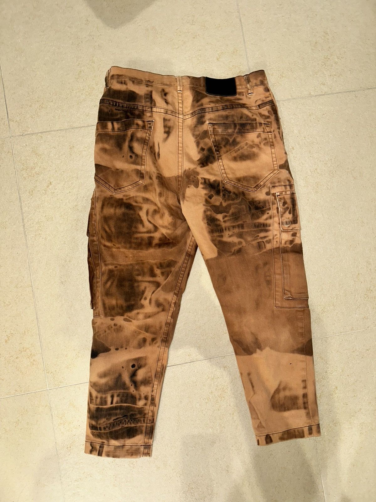 Helmut Lang Helmut Lang Acid Wash Cargo Pants Size US 29 - 2 Thumbnail