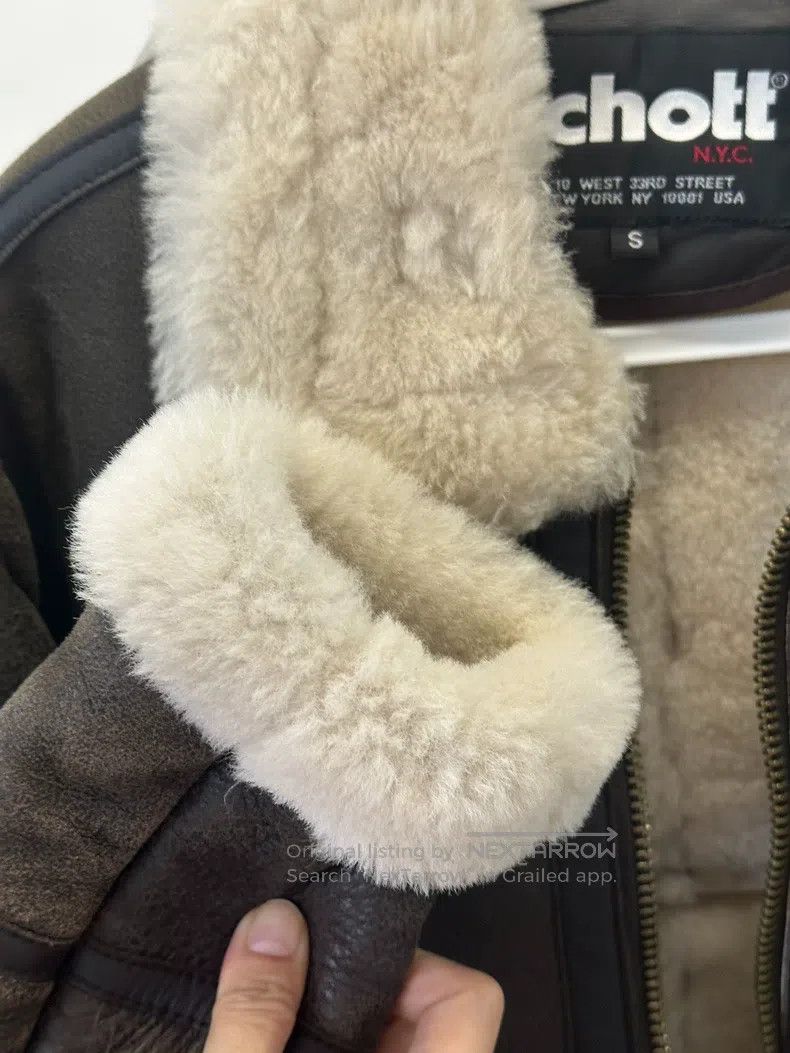 Schott Schott B3, fur integrated Size S / US 4 / IT 40 - 5 Thumbnail
