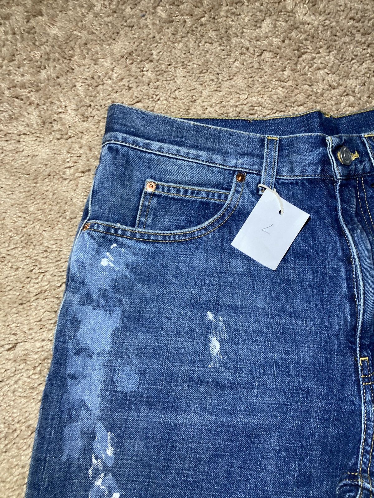 Martine Rose New SS21 Martine Rose Paint Splatter Distressed Jeans Large Size US 34 / EU 50 - 4 Thumbnail