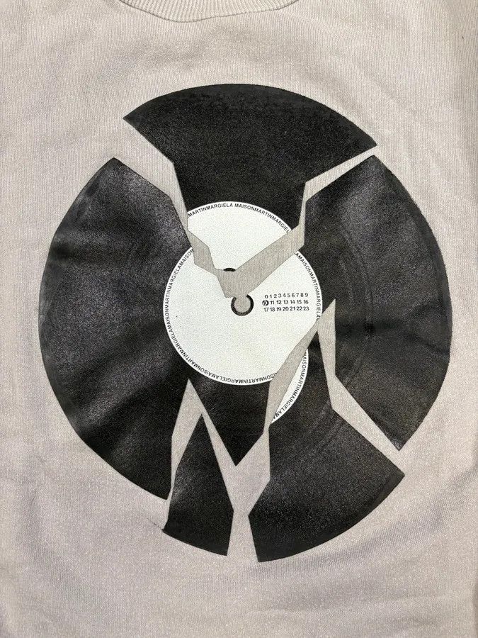 Maison Margiela AW2005 Maison Martin Margiela Black Destroyed Vinyl Grey Sweater Size US S / EU 44-46 / 1 - 7 Thumbnail