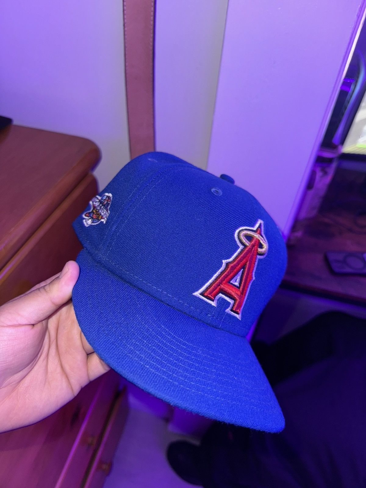 New Era Angels Blue fitted Size 38 - 4 Thumbnail