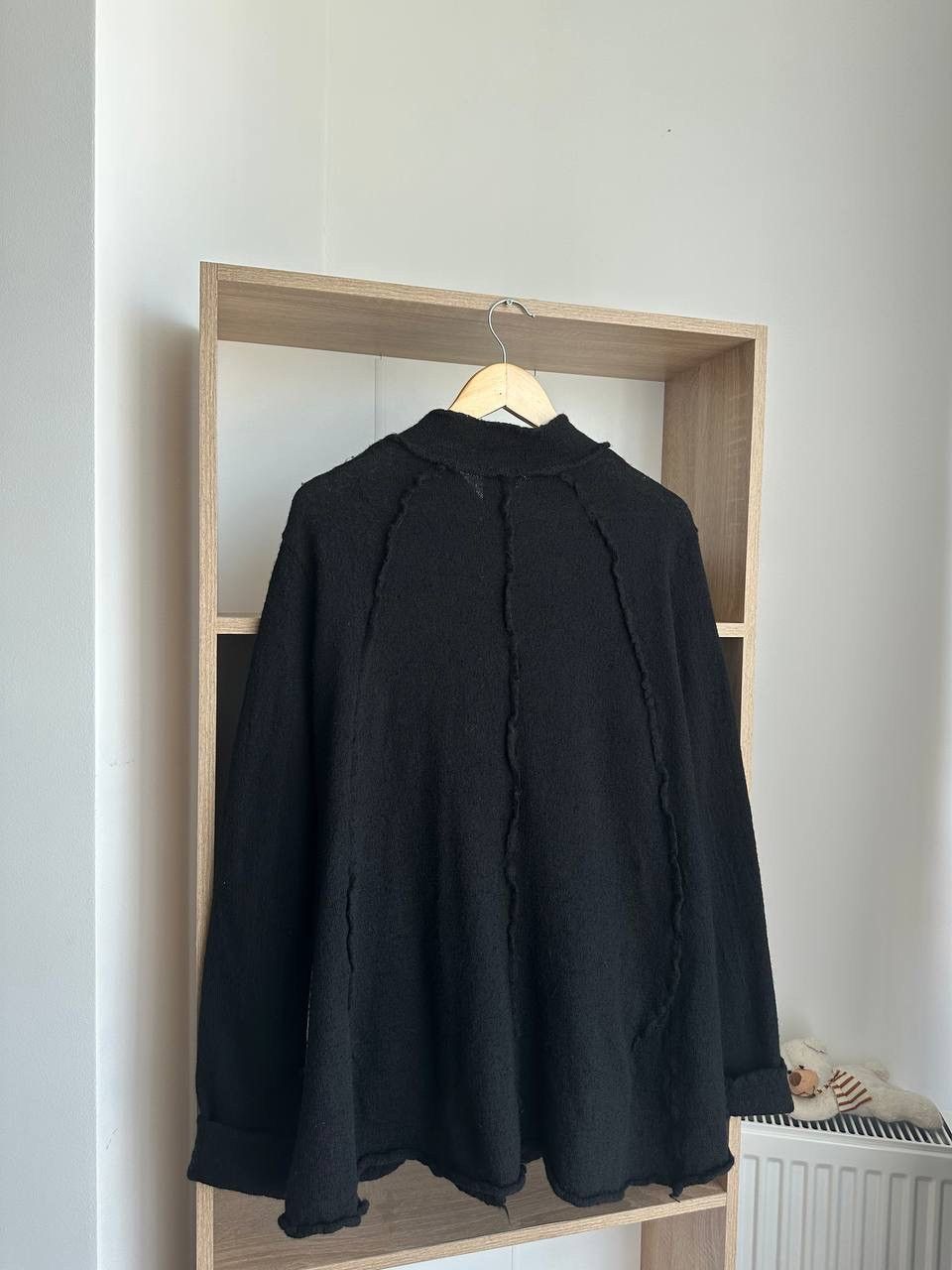 Rundholz × Vintage Vintage Rundholz Black Wool Cardigan Avant Garde Sweater Size US M / EU 48-50 / 2 - 15 Thumbnail