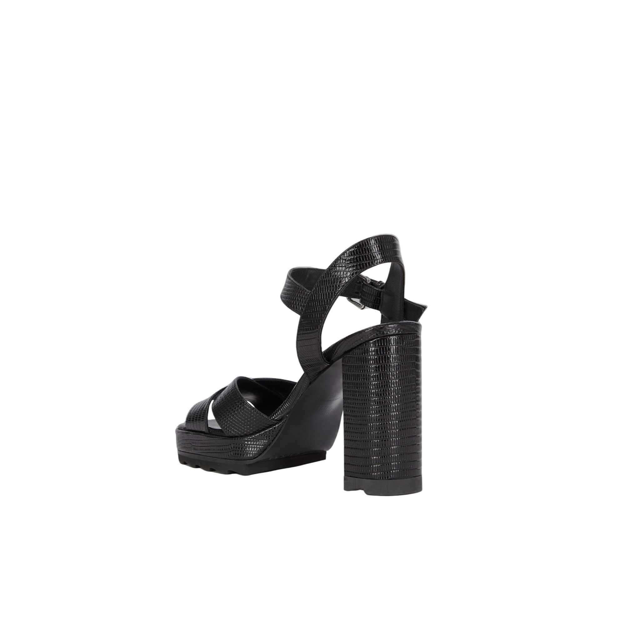 The Kooples Kooples Black Leather Platform Sandals Adjustable Buckle Str Size US 7 / IT 37 - 4 Thumbnail