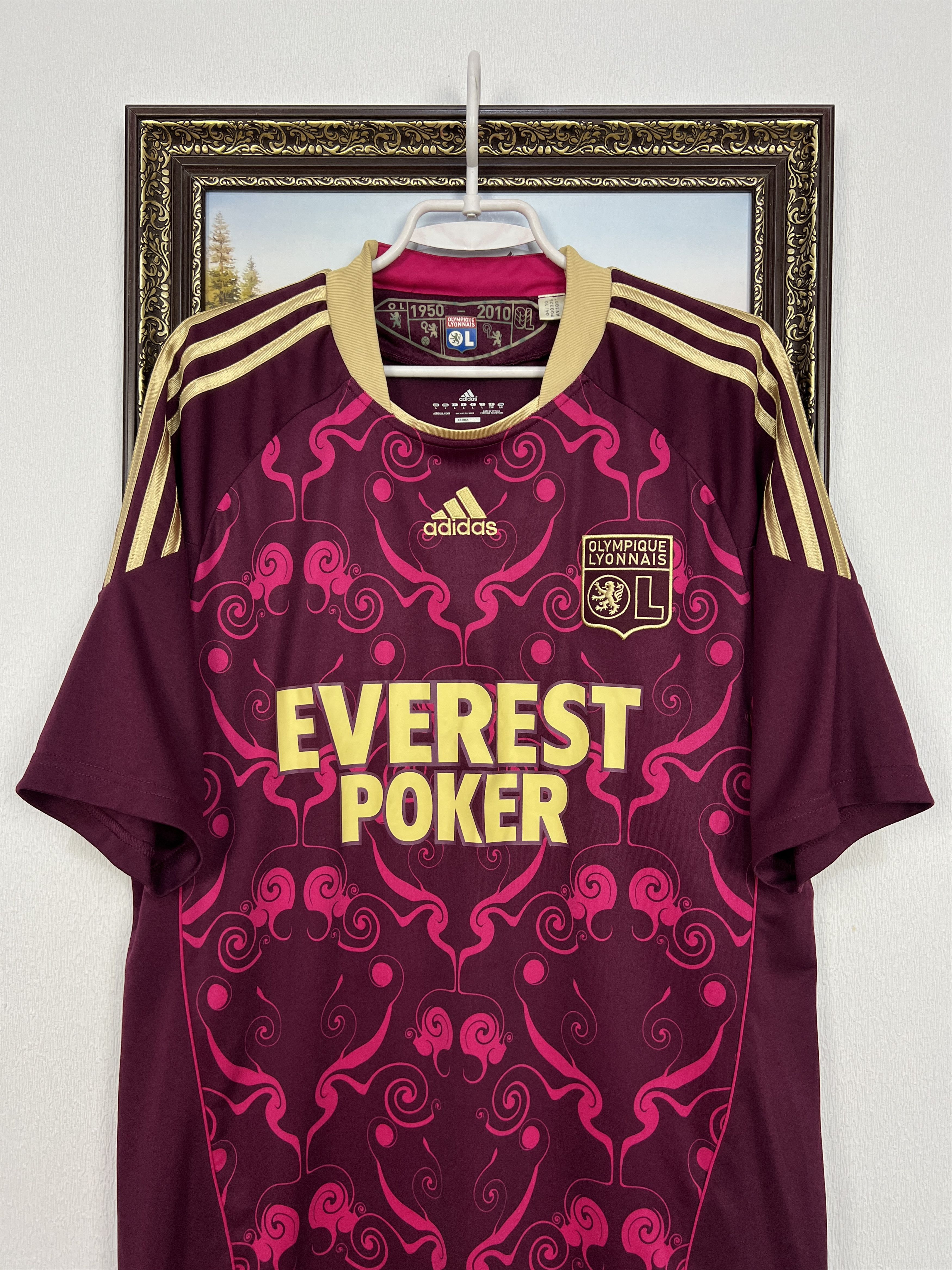 Adidas Olympique Lyonnais Special football shirt 2010 Soccer Adidas Size US L / EU 52-54 / 3 - 2 Thumbnail