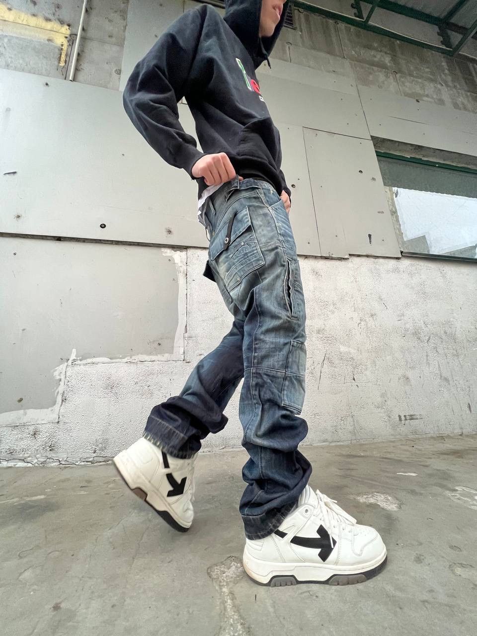G-Star × Vintage Vintage G star Raw 5620 jeans double knee Size US 32 / EU 48 - 3 Thumbnail