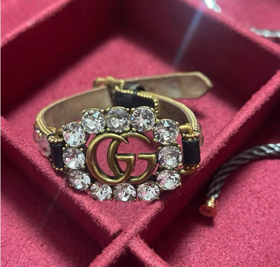 Gucci Gucci GG logo leather bracelet Size ONE SIZE - 9 Thumbnail