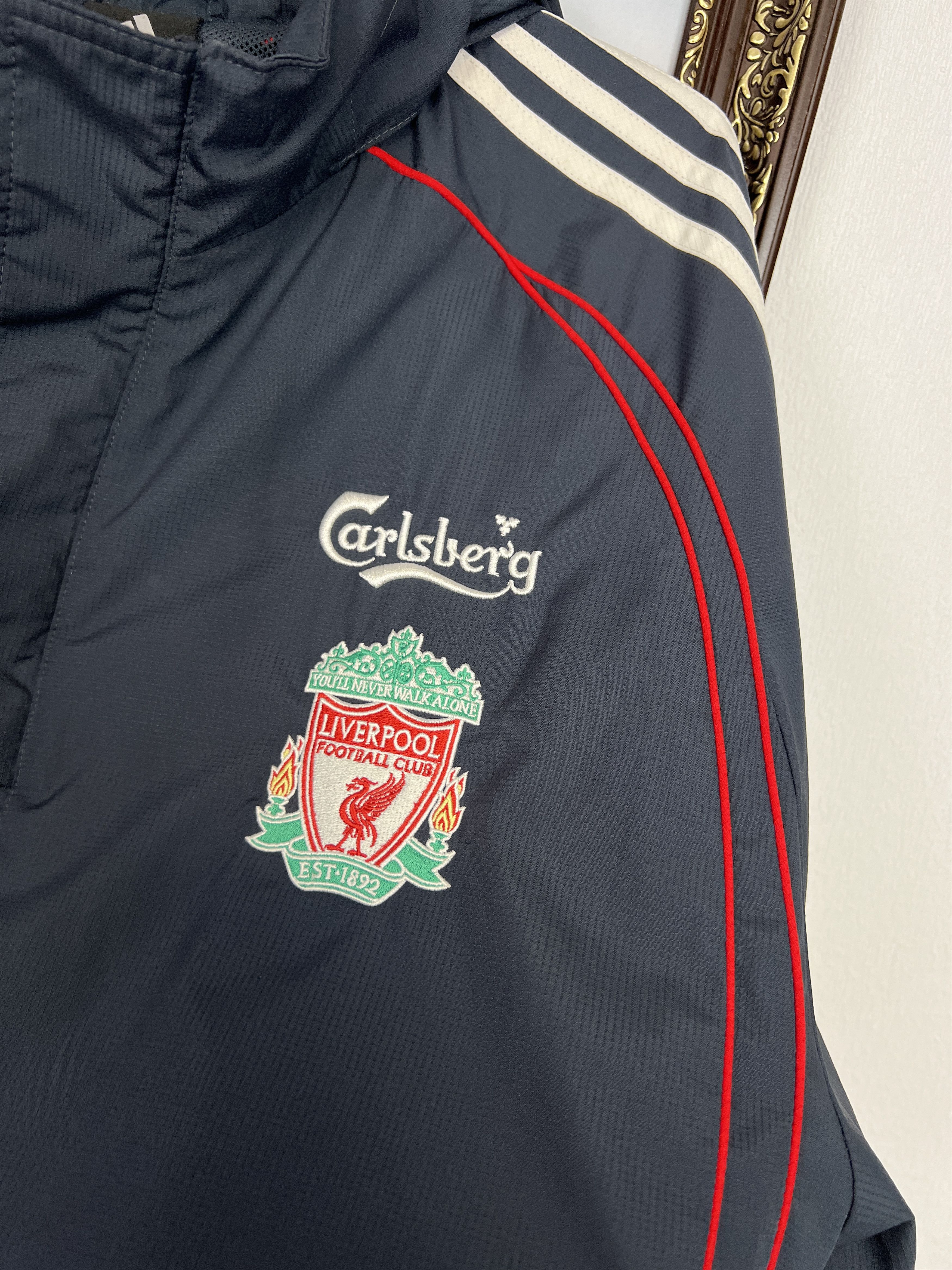 Adidas Vintage Adidas Liverpool Football Jacket Soccer Track Top Size US XL / EU 56 / 4 - 3 Thumbnail