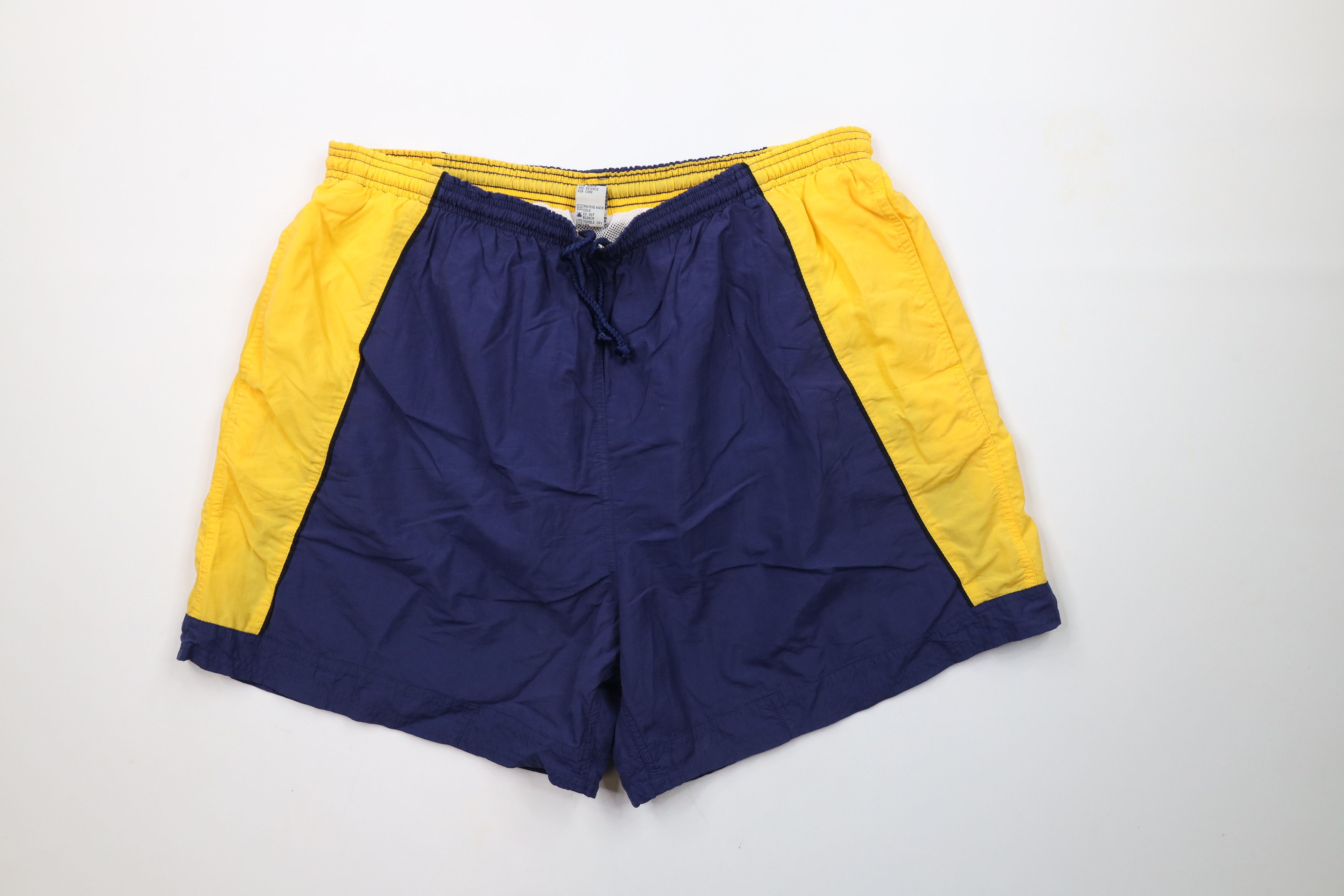 Color fashion block shorts 90s