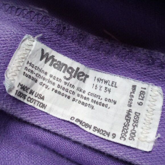 Vintage × Wrangler Vintage Wrangler High Rise Denim Jeans Lavender Purple Size 30" / US 8 / IT 44 - 4 Thumbnail