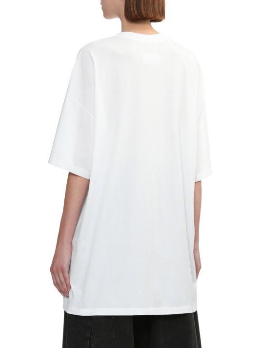 Maison Margiela oc11z0825 Graphic-Print Oversized T-Shirt in White Size XS / US 0-2 / IT 36-38 - 4 Thumbnail